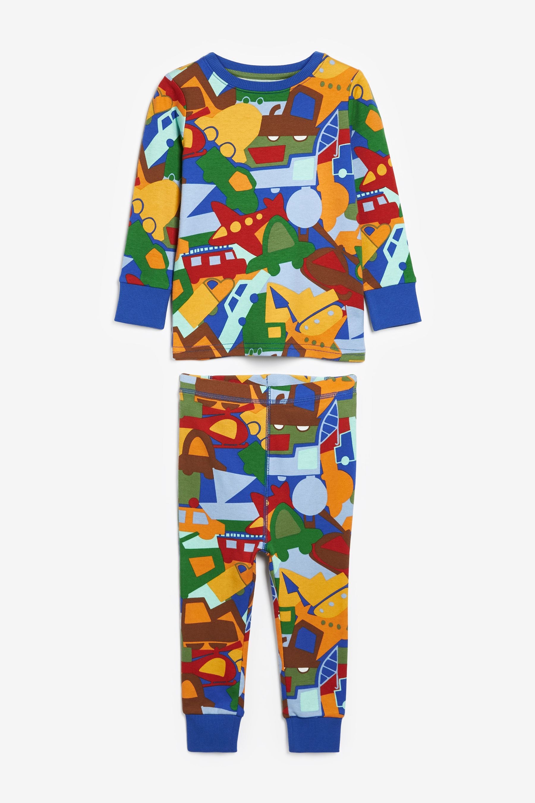 Blue/Green Car Print Pyjamas (9mths-8yrs)