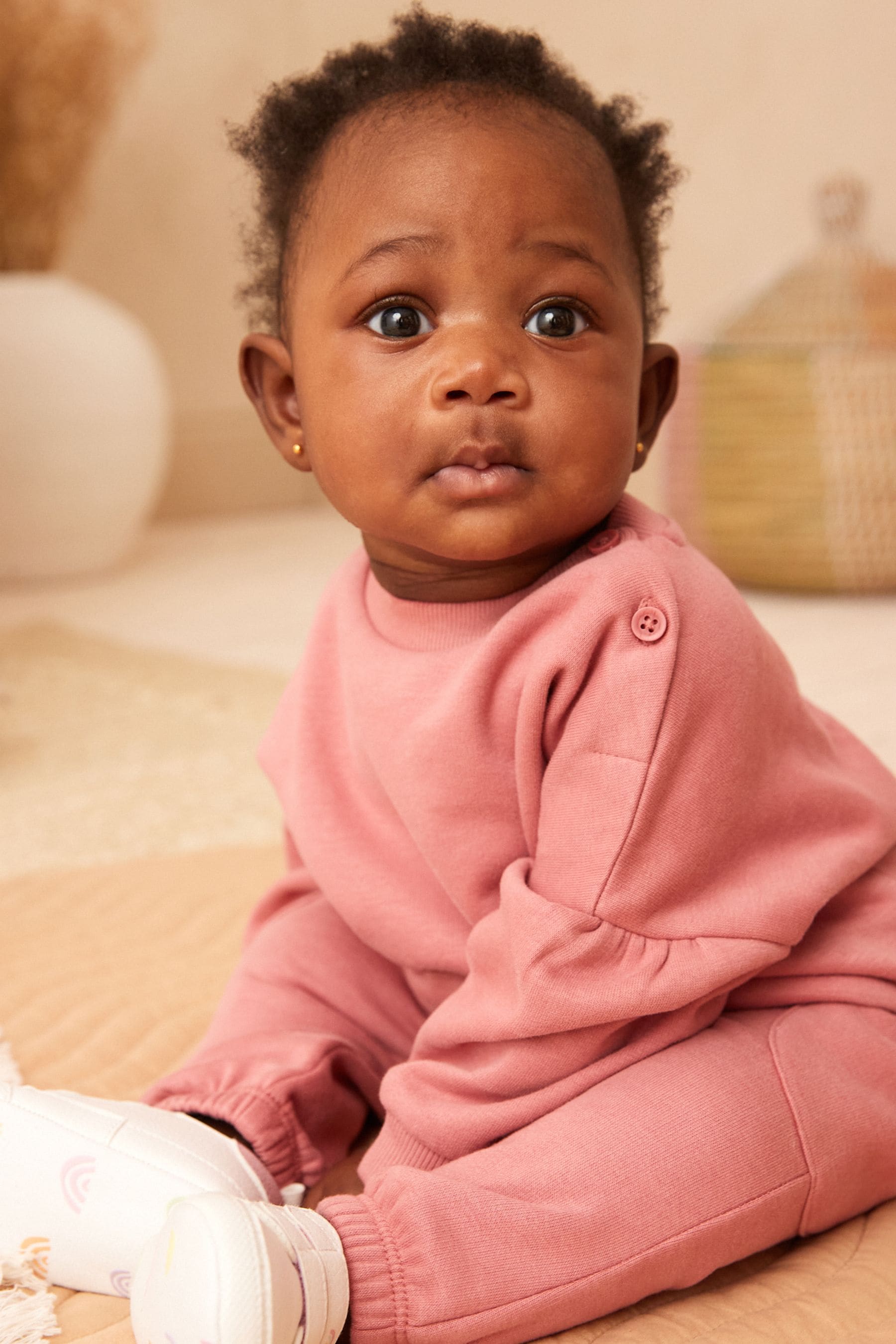 Pink Baby Cosy Sweater And Leggings 2 Piece Set