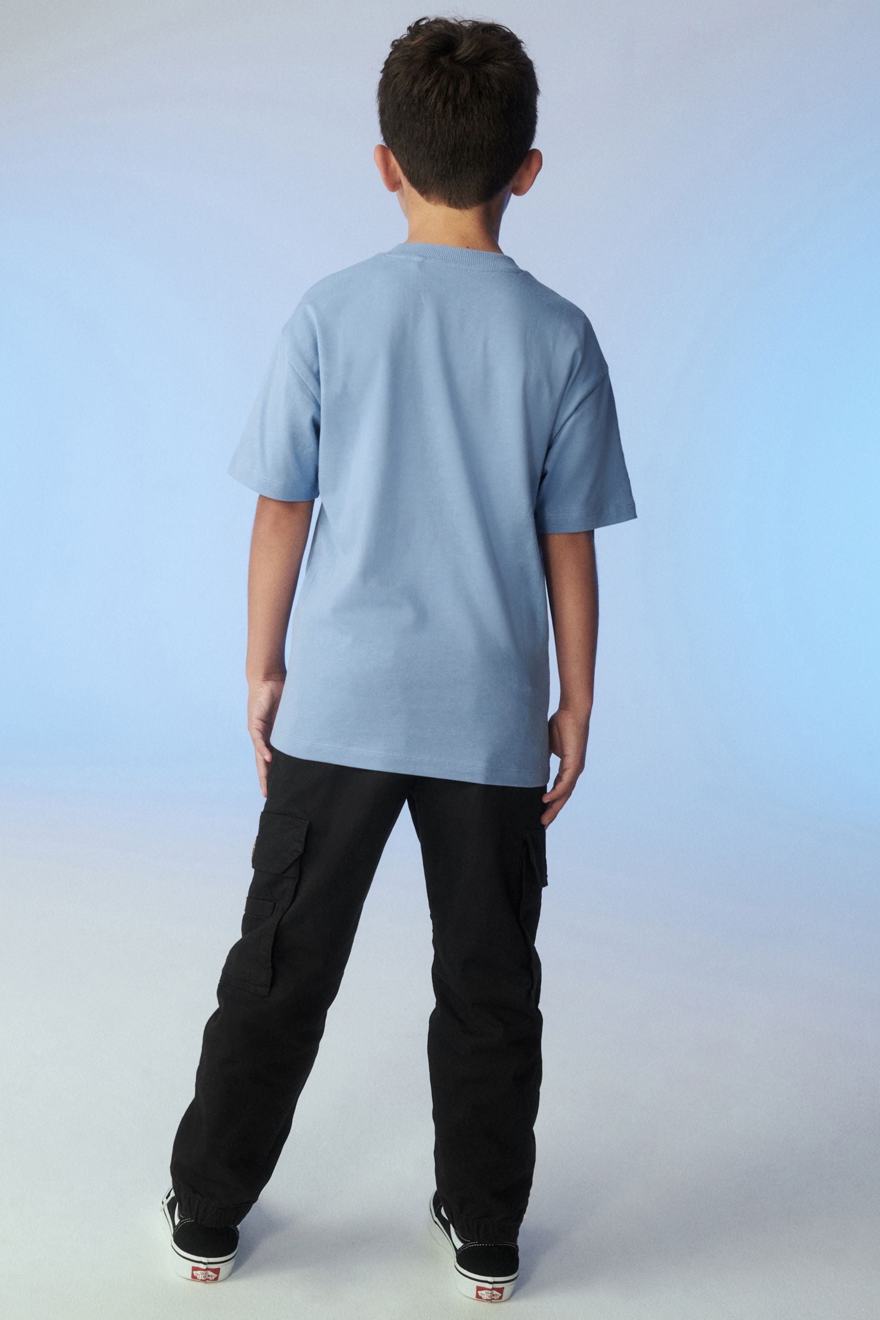 Blue Skate Photo Relaxed Fit Short Sleeve Graphic T-Shirt (3-16yrs)