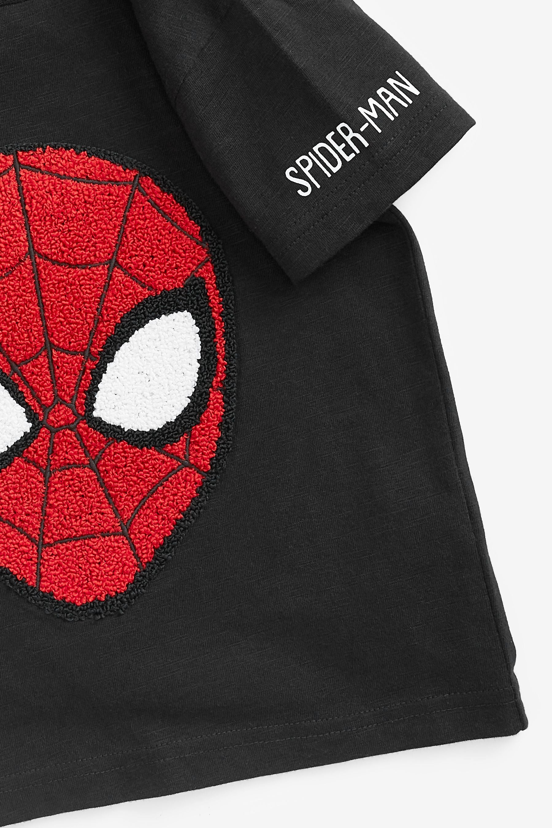 Black Spider-Man Superhero License T-Shirt (3mths-8yrs)