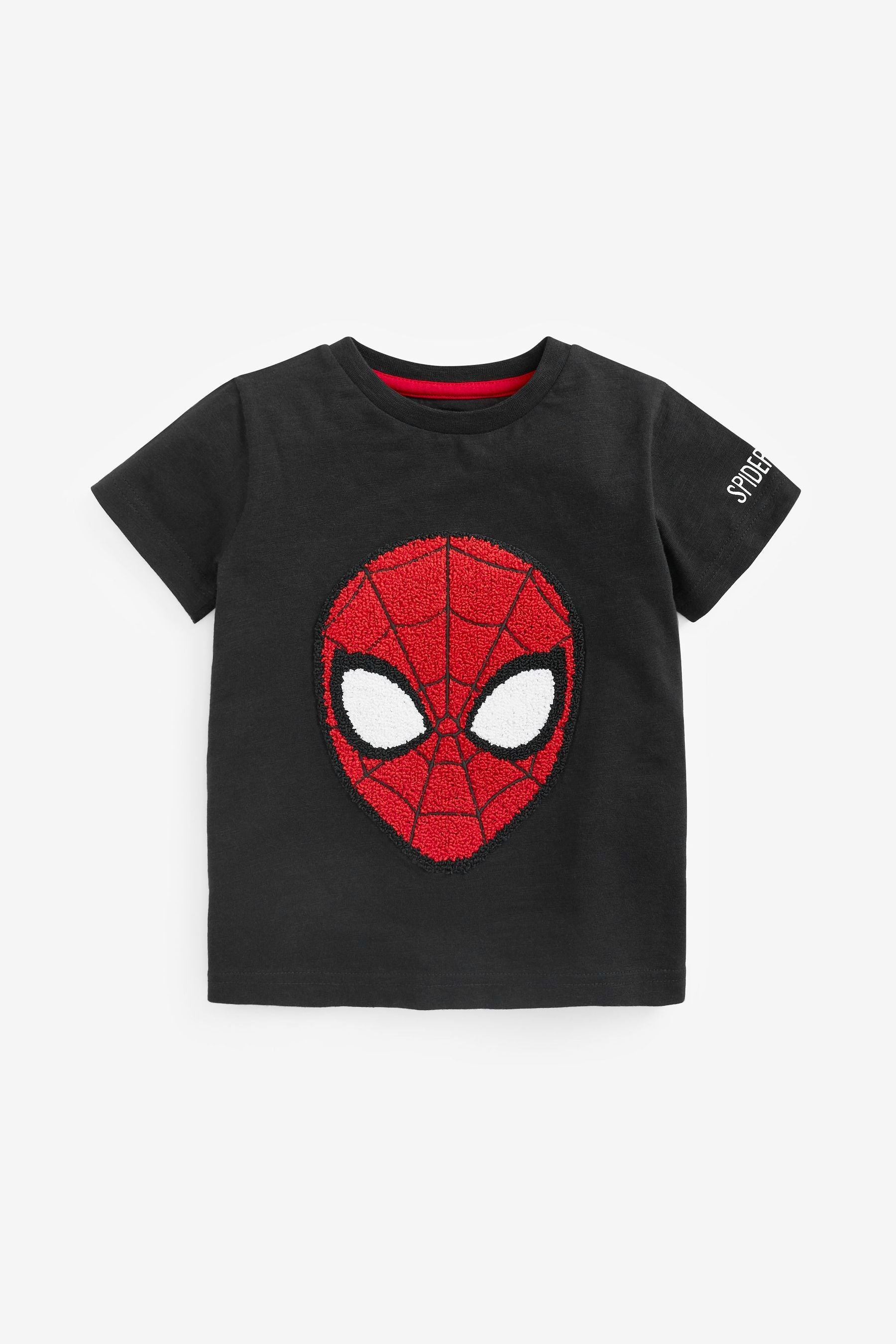 Black Spider-Man Superhero License T-Shirt (3mths-8yrs)