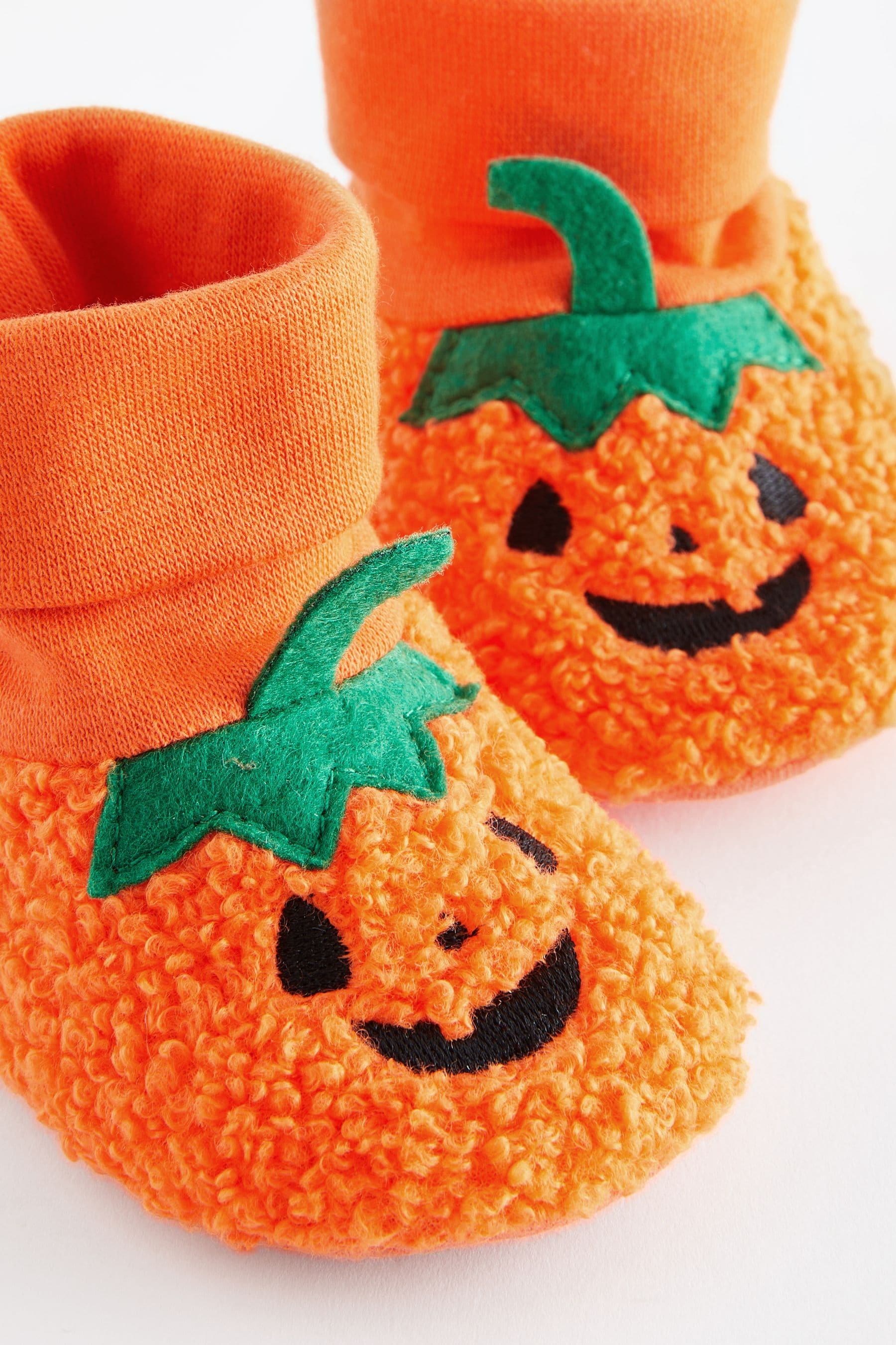 Orange Halloween Pumpkin Baby Socks (0mths-2yrs)