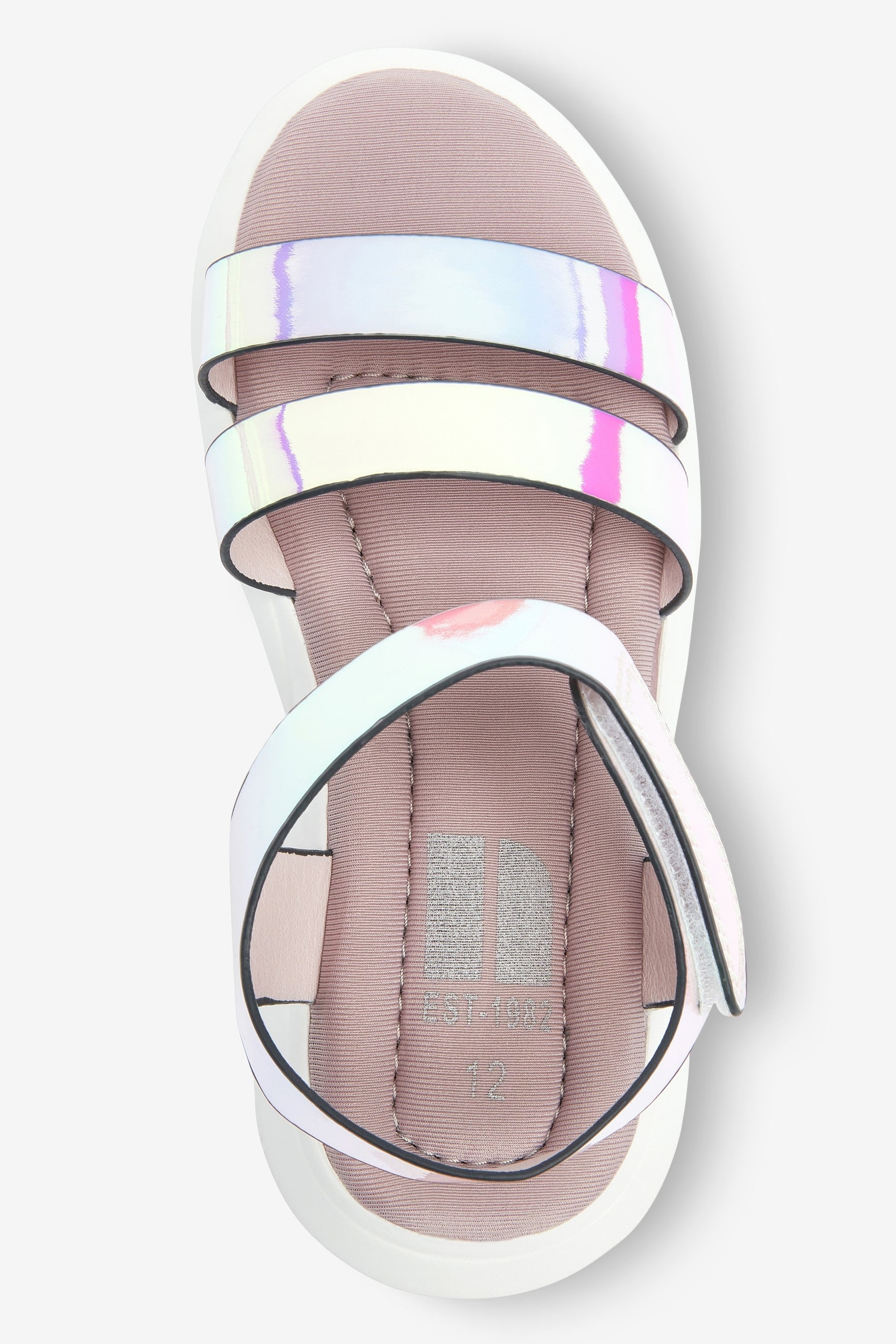 Metallic Memory Foam Sporty Sandals