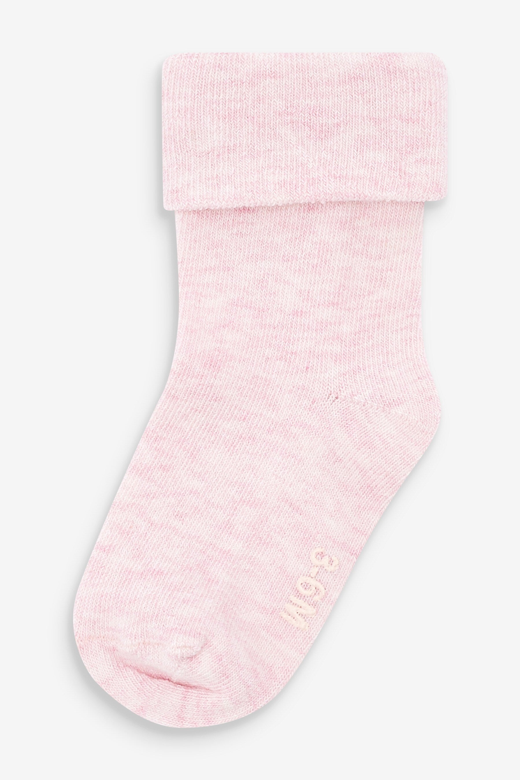 Pink Baby Roll Top Socks 4 Pack (0mths-2yrs)