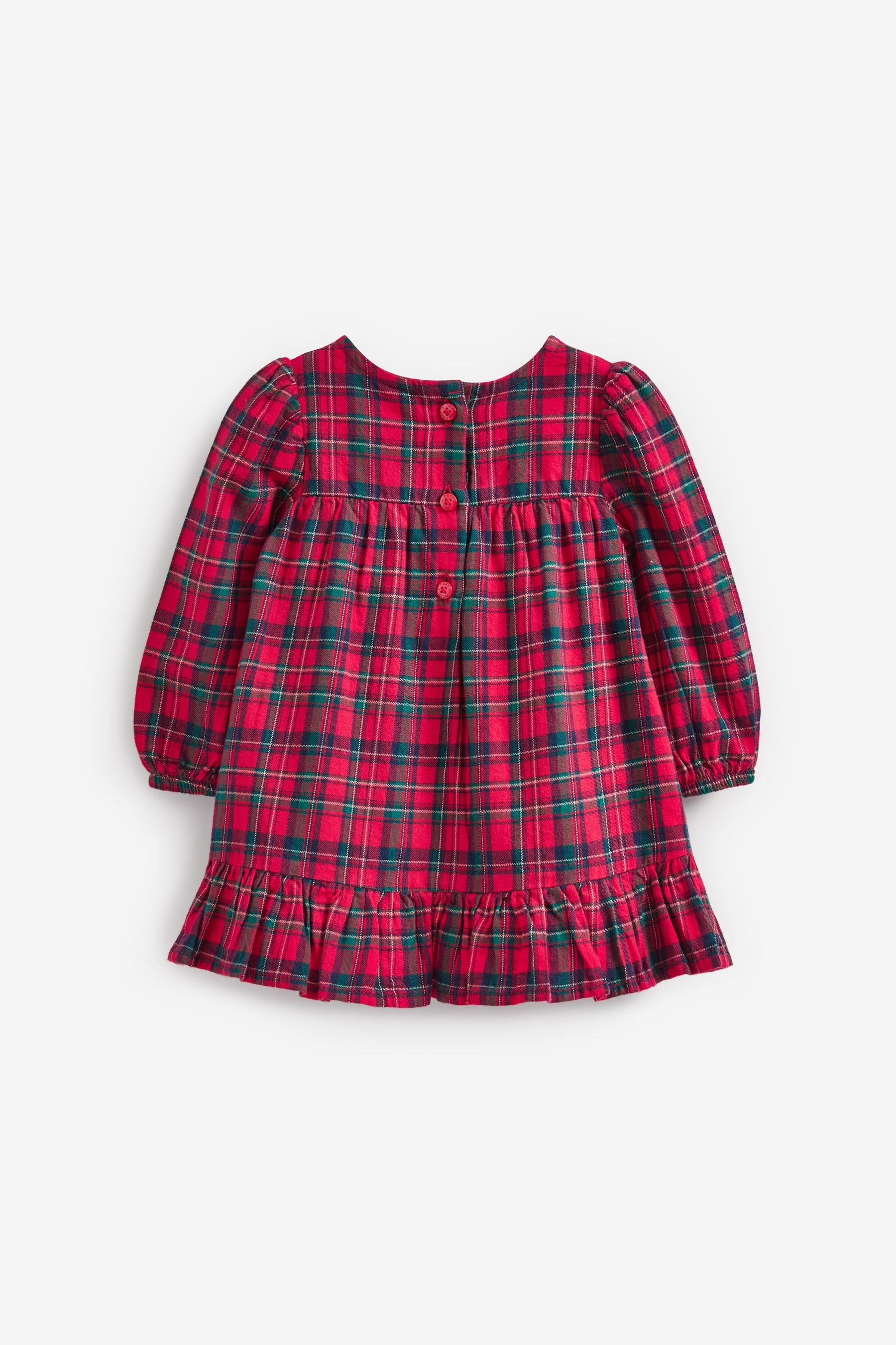 Red Baby Check Woven Dress (0mths-2yrs)