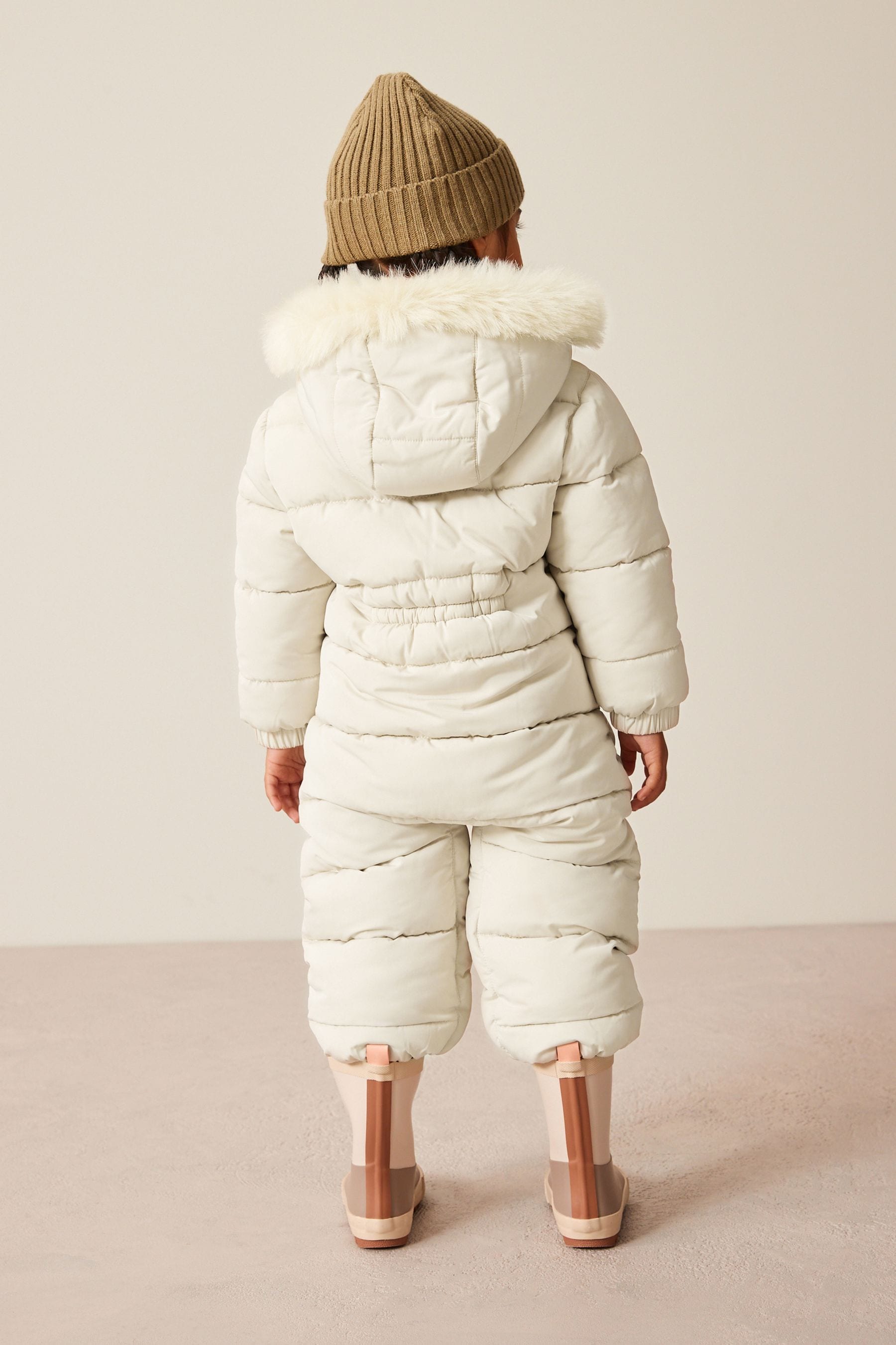 Cream Shower Resistant Snowsuit (3mths-7yrs)