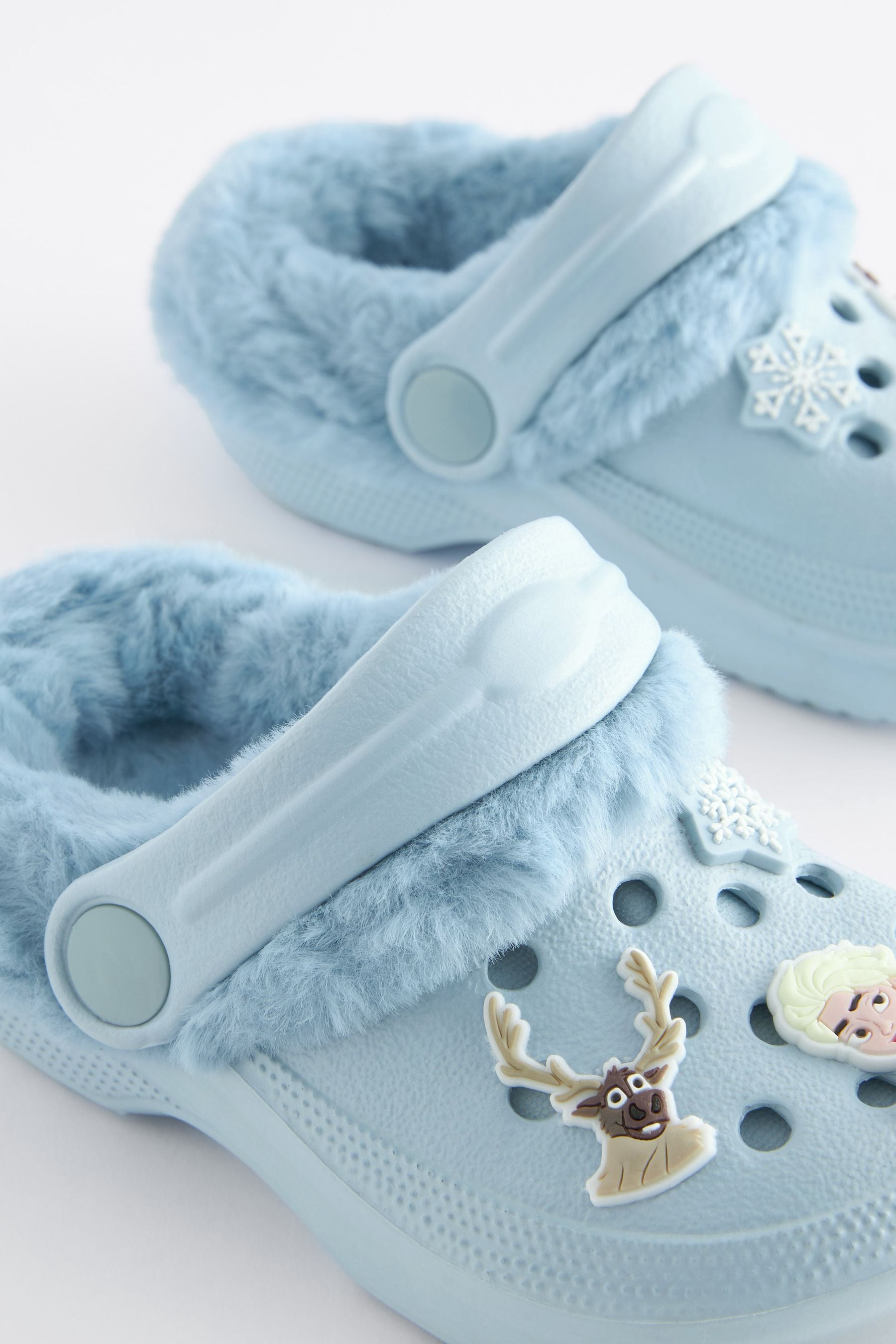 Disney Frozen Blue Warm Lined Clog Slippers