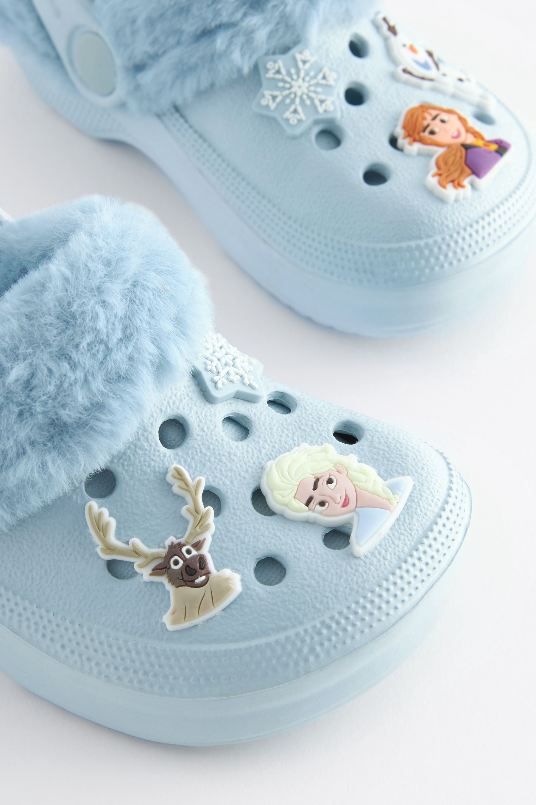 Disney Frozen Blue Warm Lined Clog Slippers