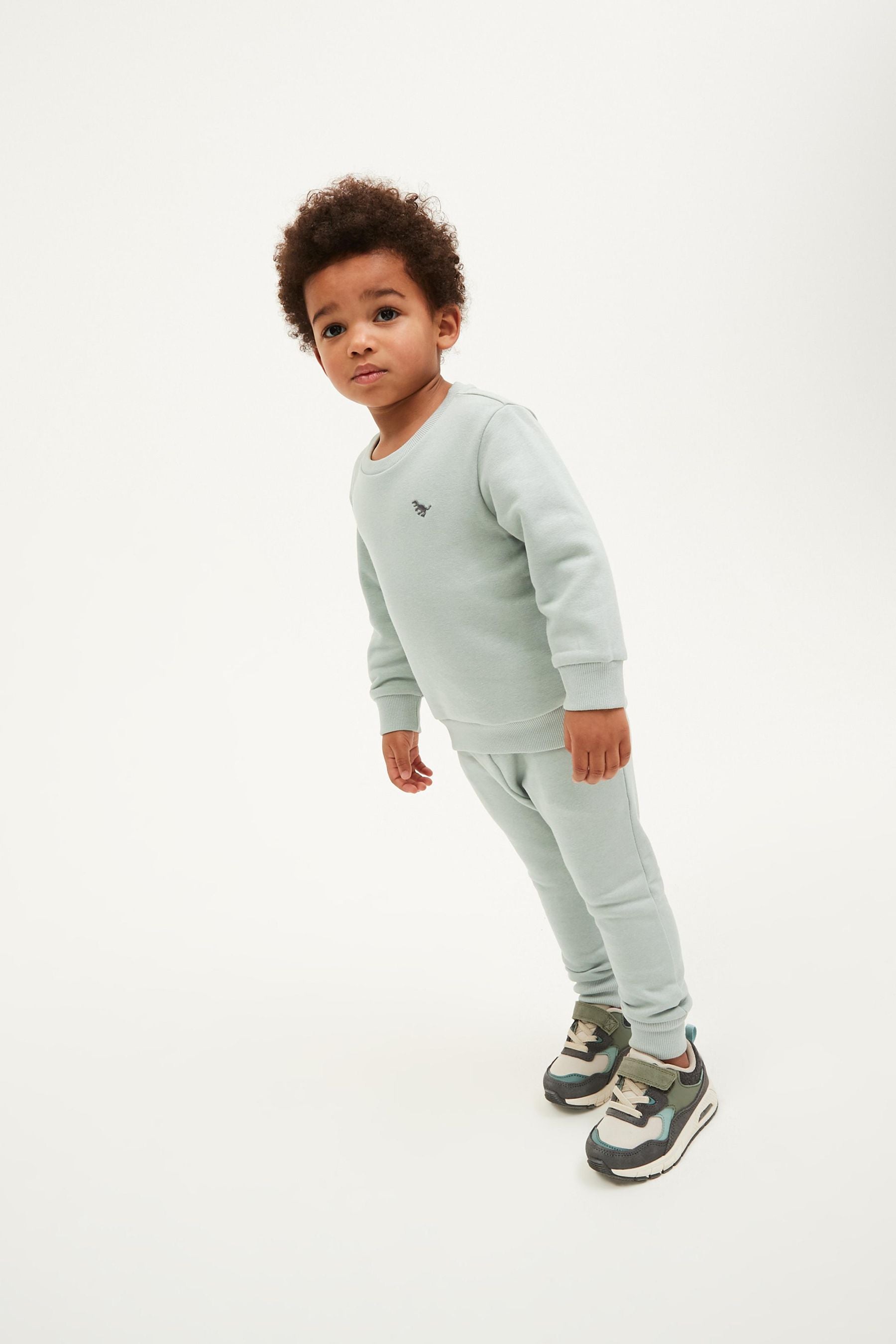 Mint Green Jersey Sweatshirt And Joggers Set (3mths-7yrs)