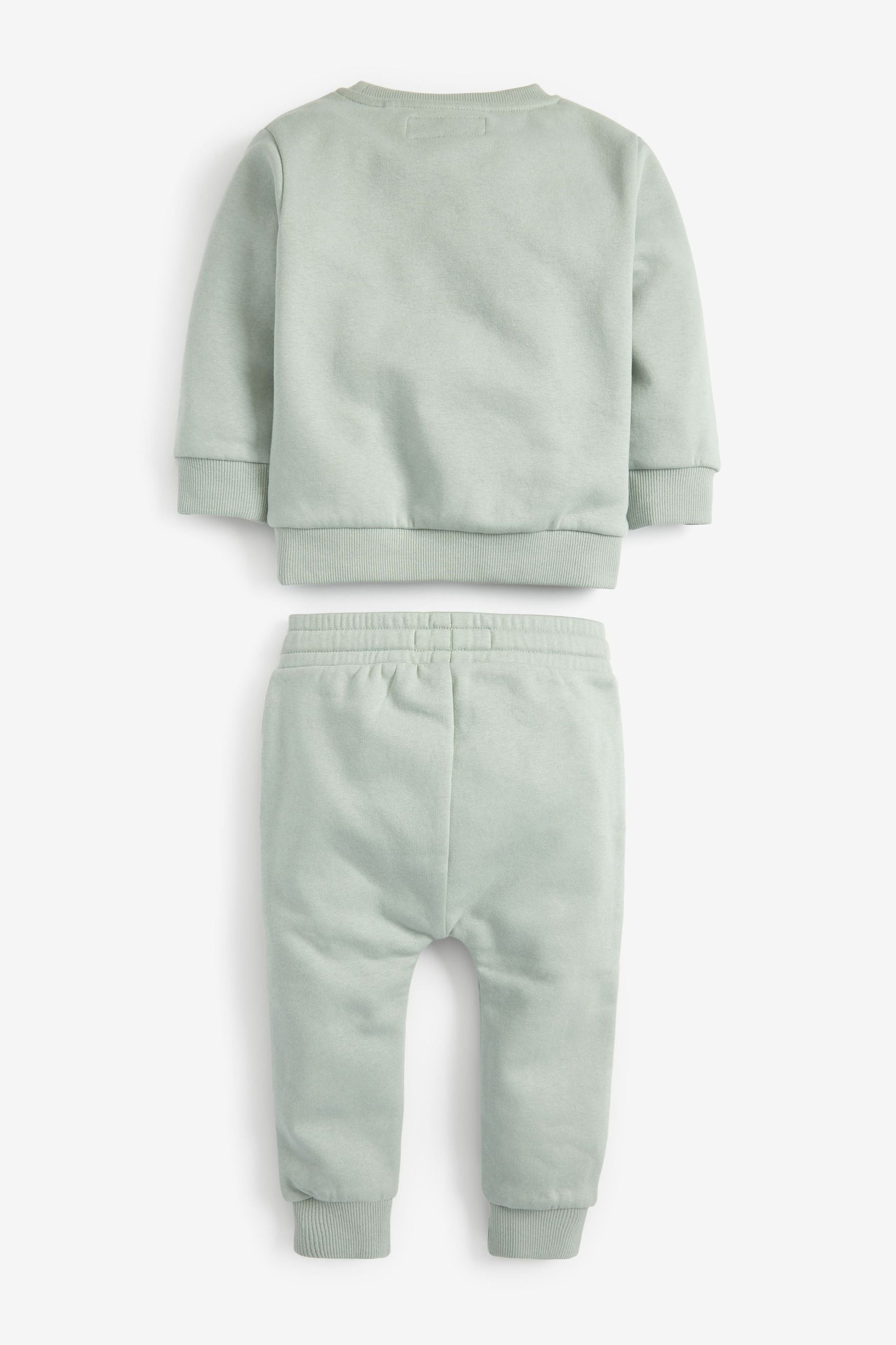 Mint Green Jersey Sweatshirt And Joggers Set (3mths-7yrs)