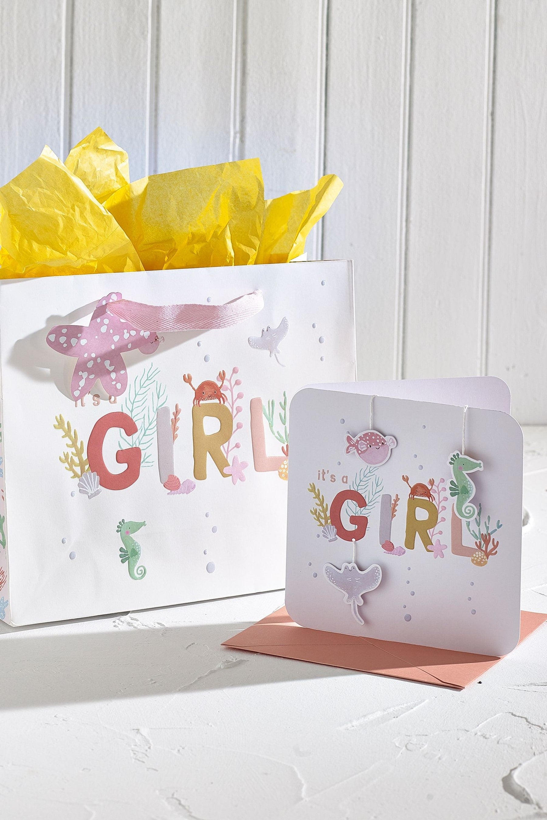 Pink Gift Bag & Card Bundle