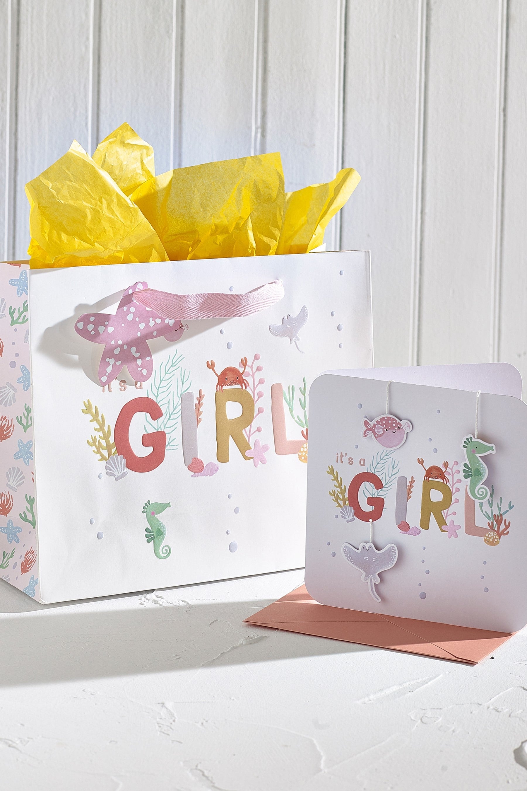 Pink Gift Bag & Card Bundle