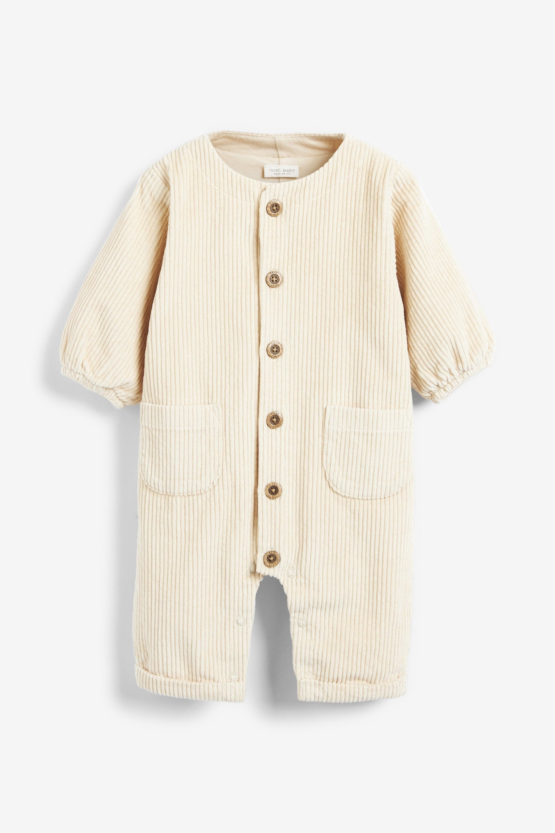 Ecru Baby Corded Romper (0mths-3yrs)