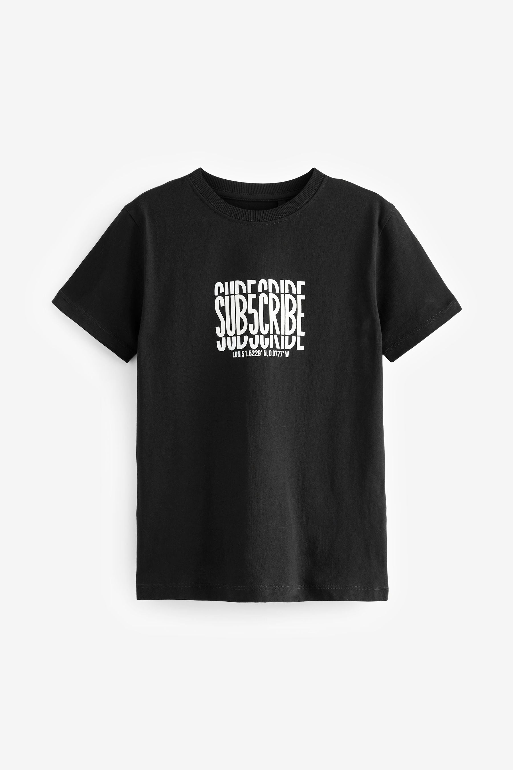 Black Subscribe Oversized T-Shirt (3-16yrs)