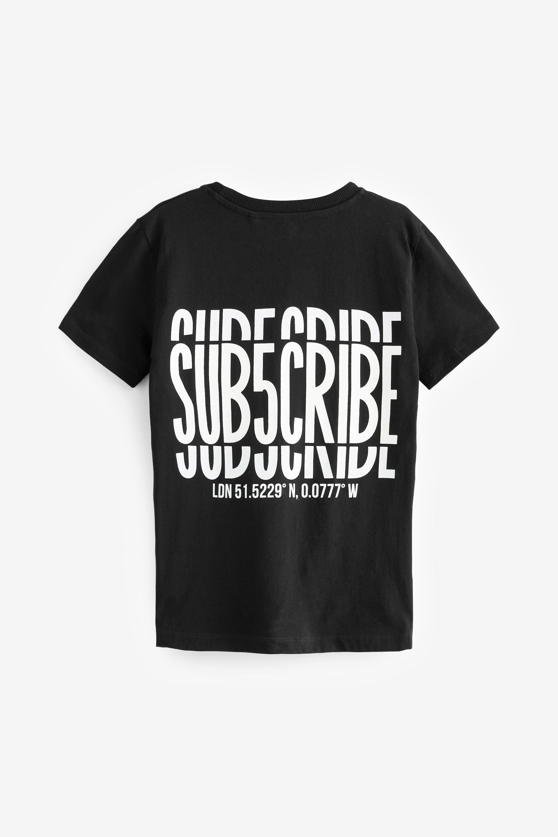 Black Subscribe Oversized T-Shirt (3-16yrs)