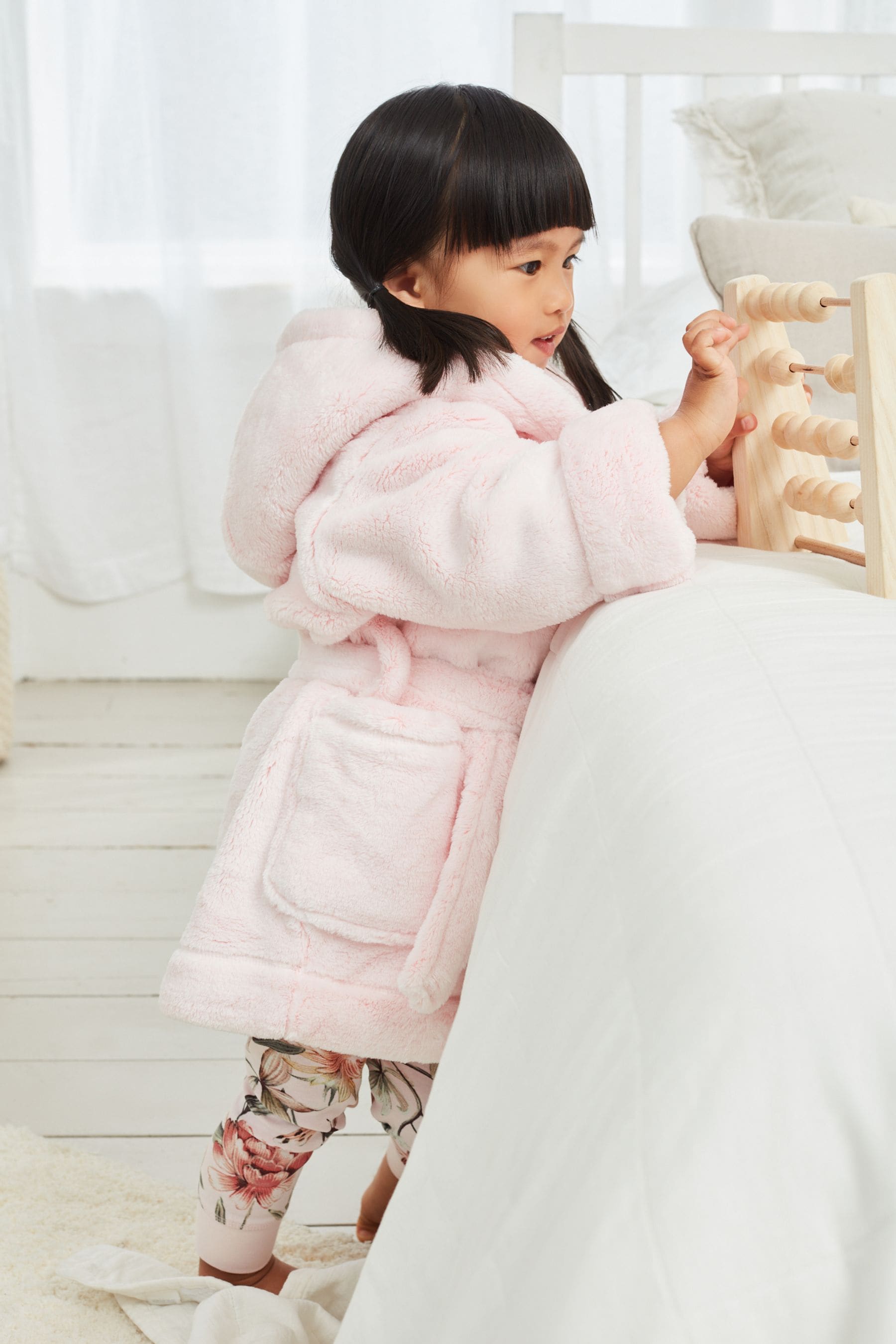 Pink Soft Touch Fleece Dressing Gown (9mths-16yrs)