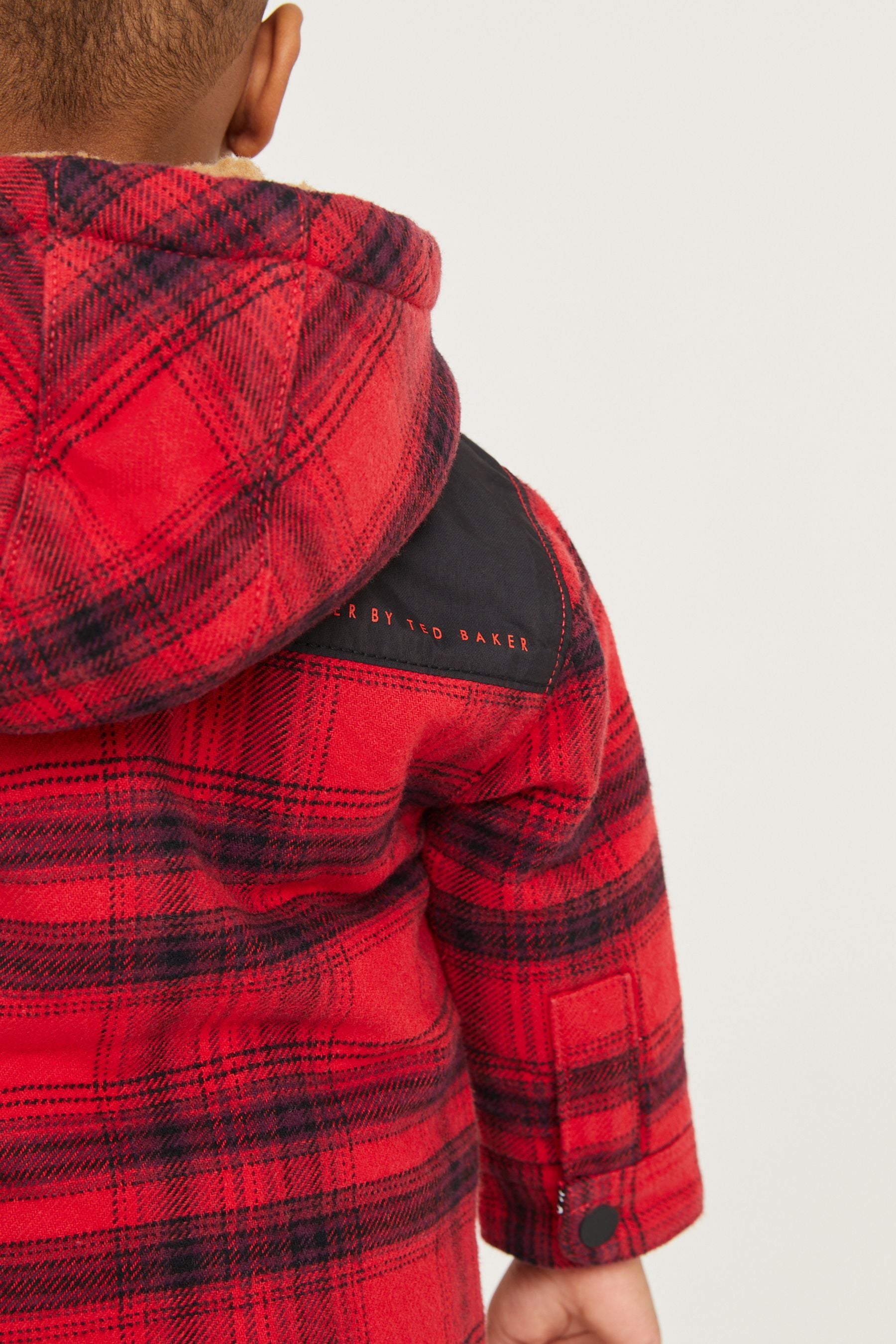 Baker by Ted Baker Red Check Shacket