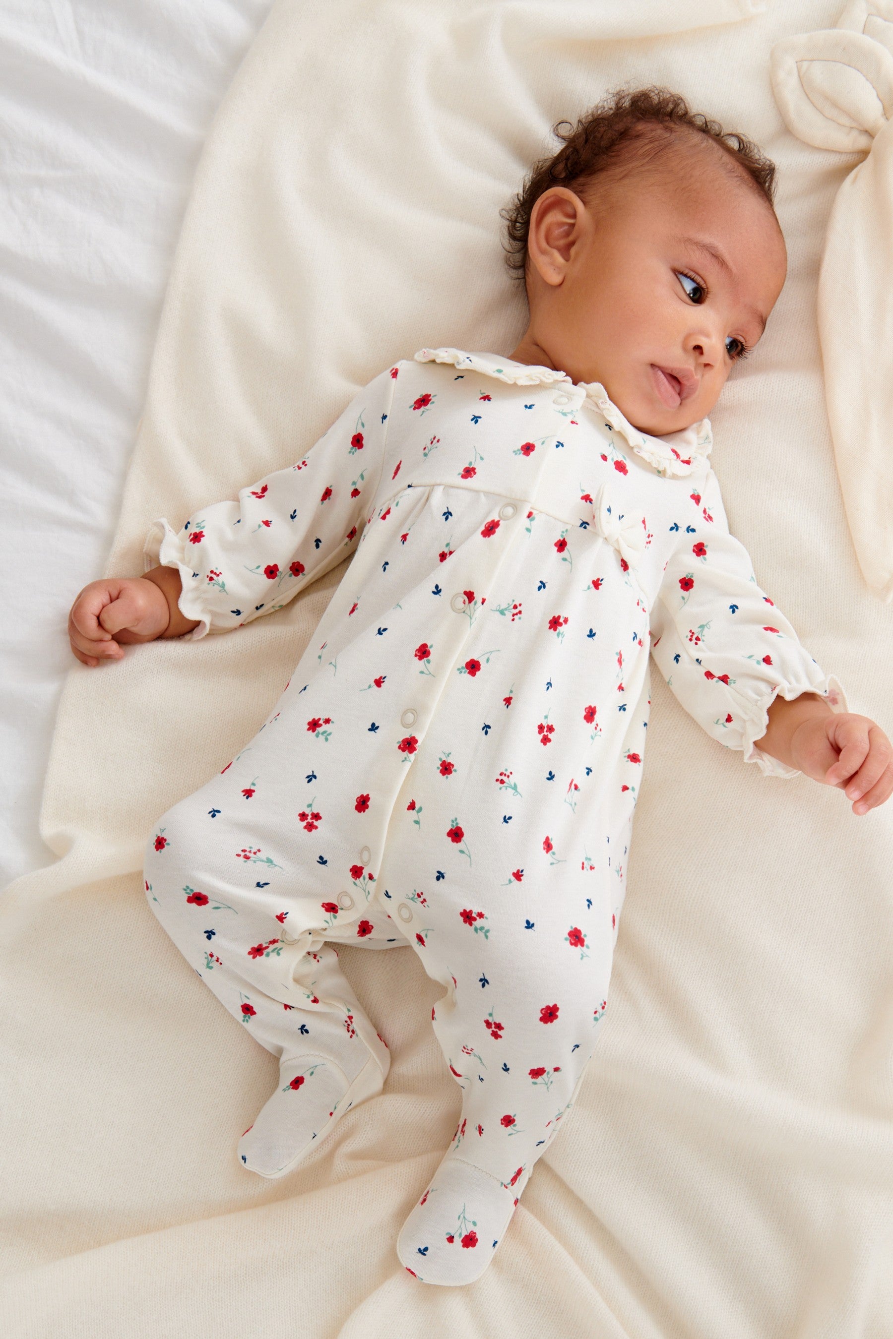 Red 2 Pack Smart Baby Sleepsuits (0mths-2yrs)