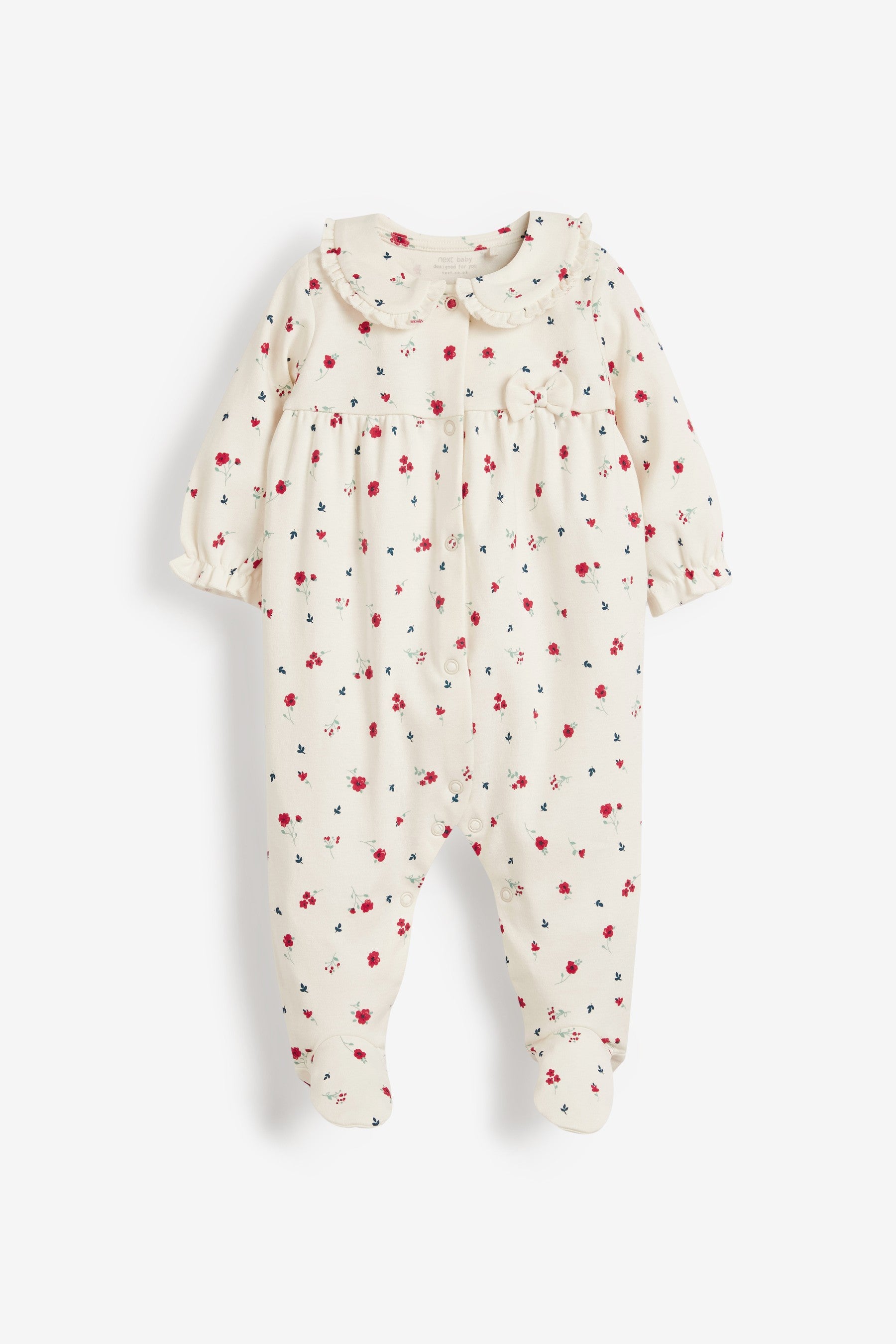 Red 2 Pack Smart Baby Sleepsuits (0mths-2yrs)