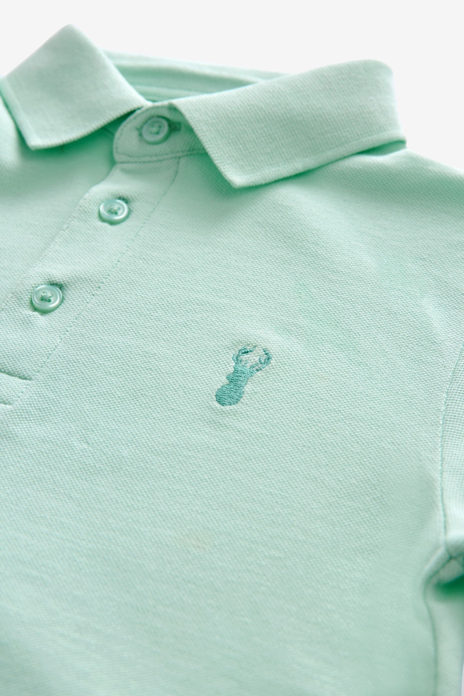 Green Mint Short Sleeve Polo Shirt (3-16yrs)