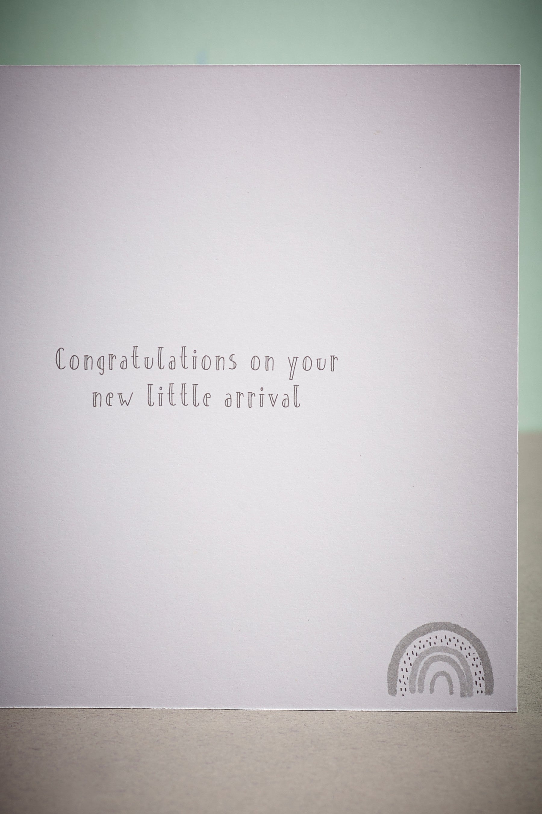 Blue Keepsake New Baby Card