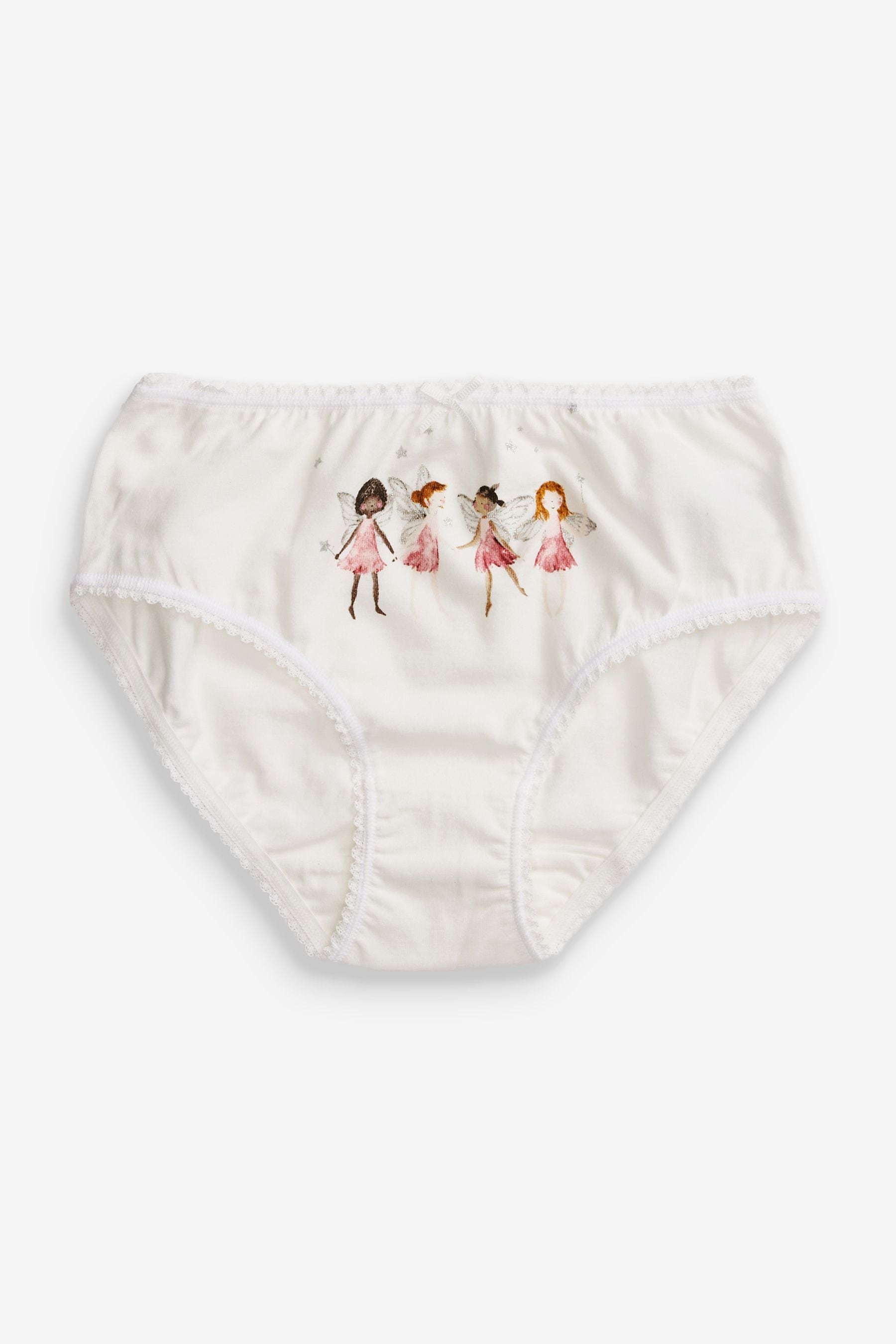 Pink/White Fairy 7 Pack Briefs (1.5-16yrs)