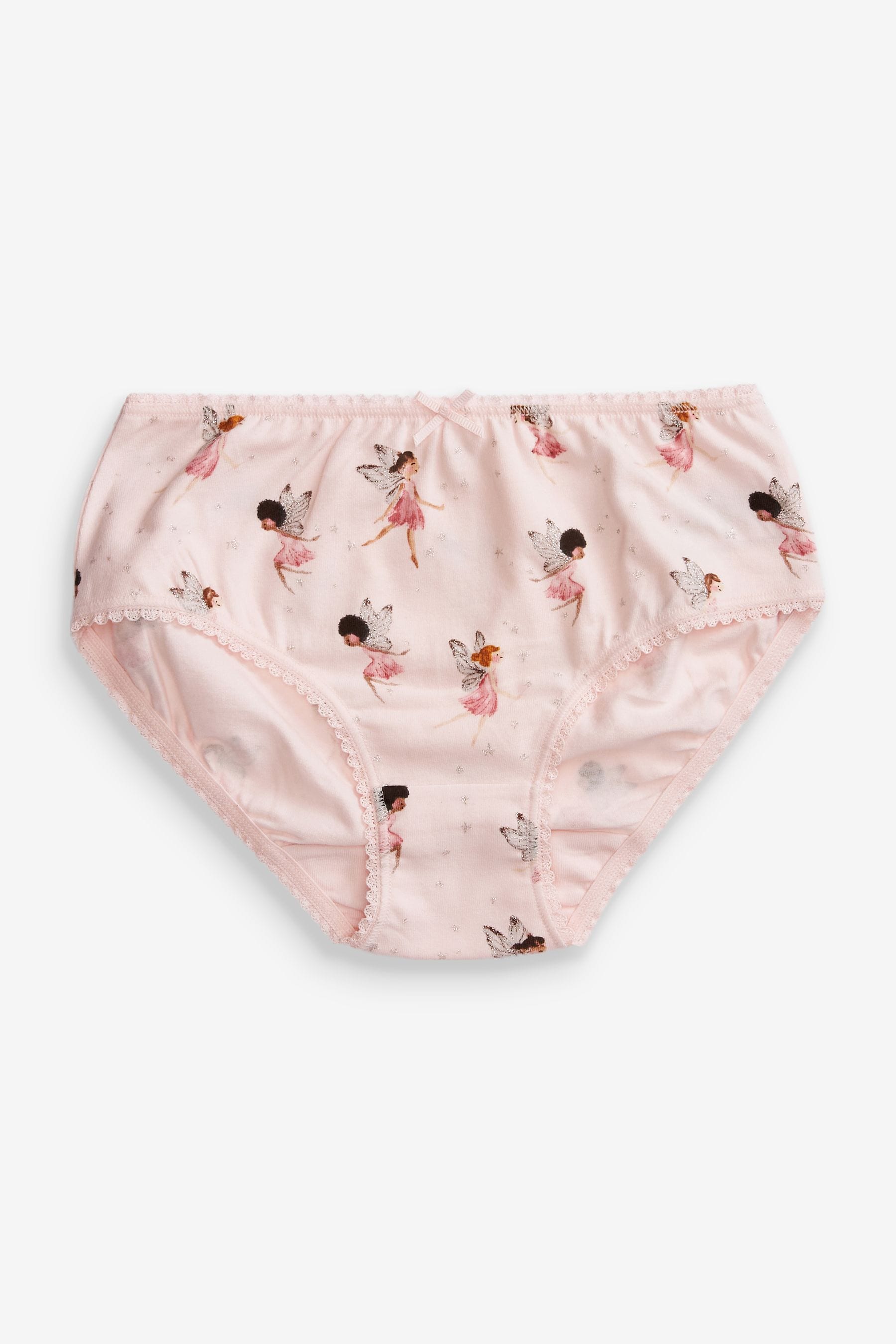 Pink/White Fairy 7 Pack Briefs (1.5-16yrs)