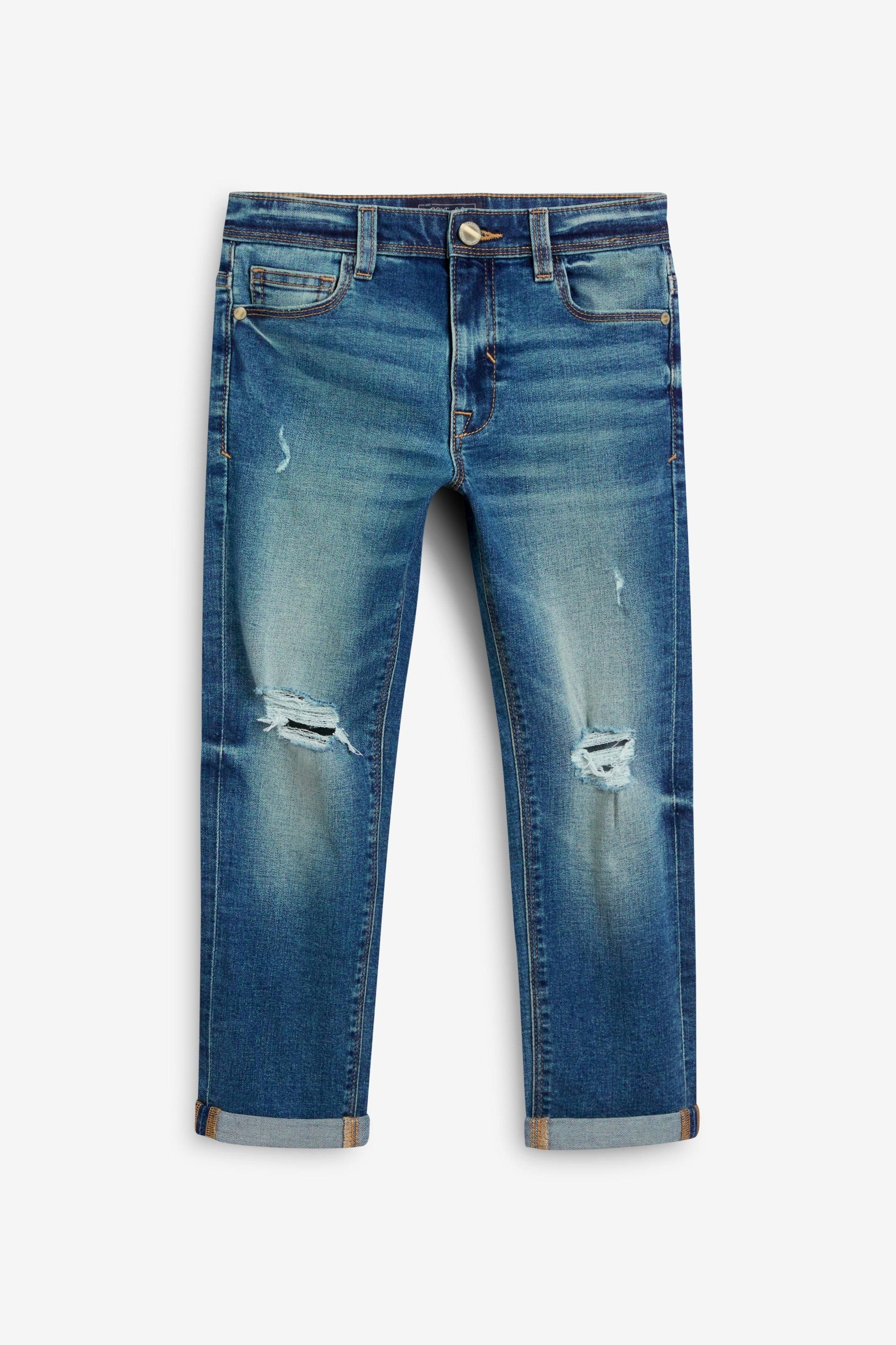 Denim Tint Regular Fit Distressed Jeans (3-16yrs)