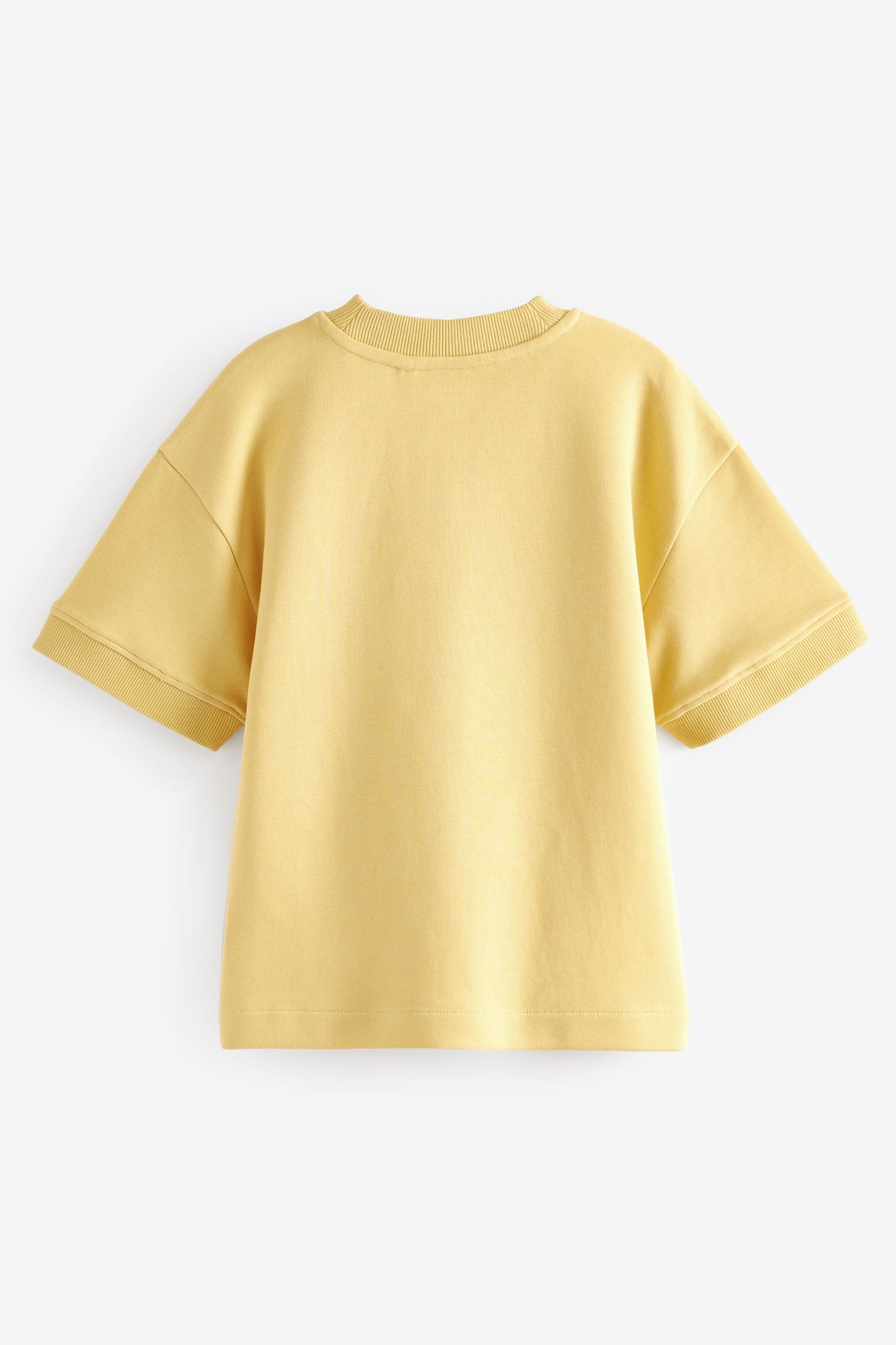 Yellow Relaxed Fit Heavyweight T-Shirt (3-16yrs)