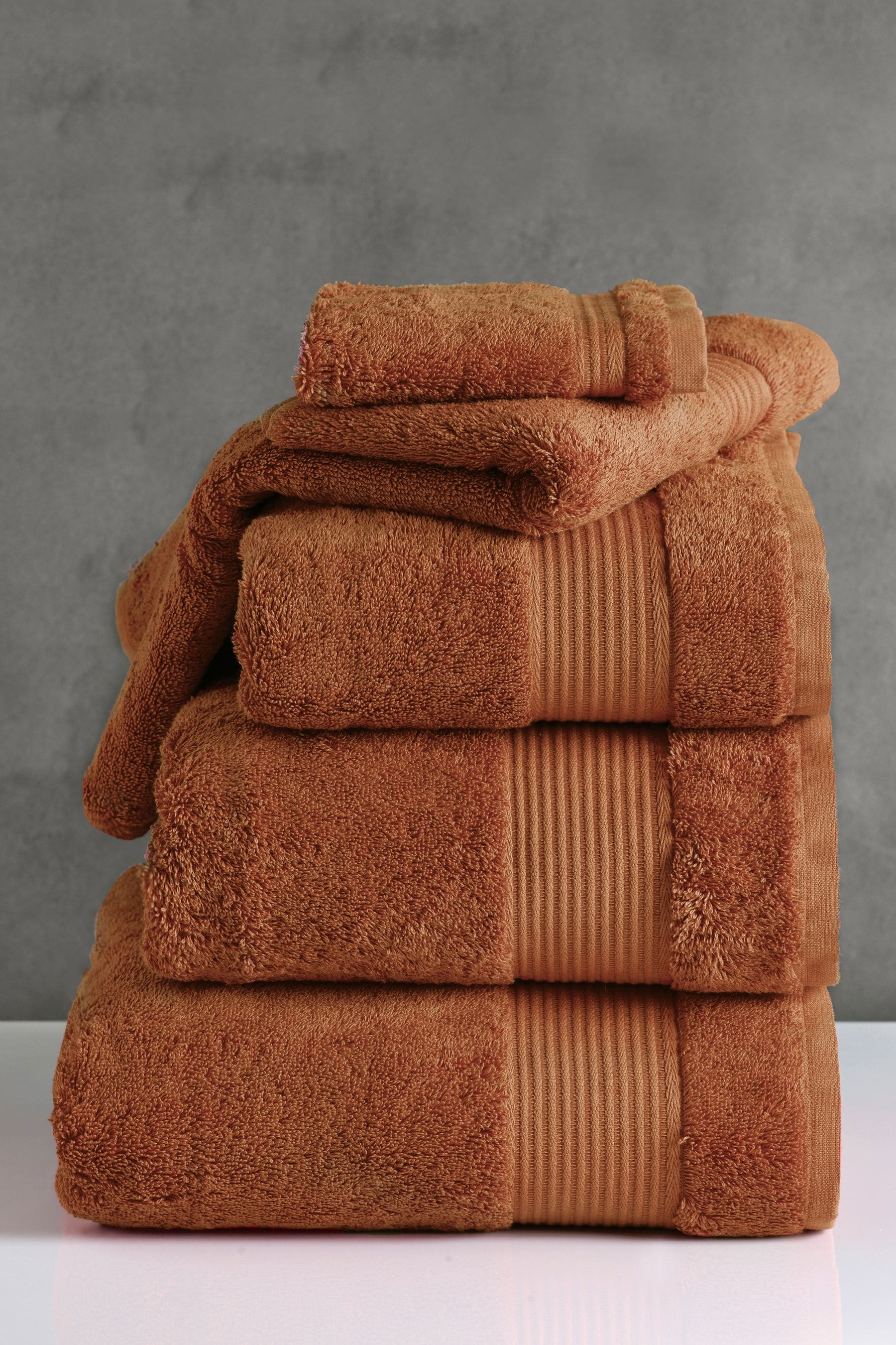 Orange Burnt Egyptian Cotton Towel