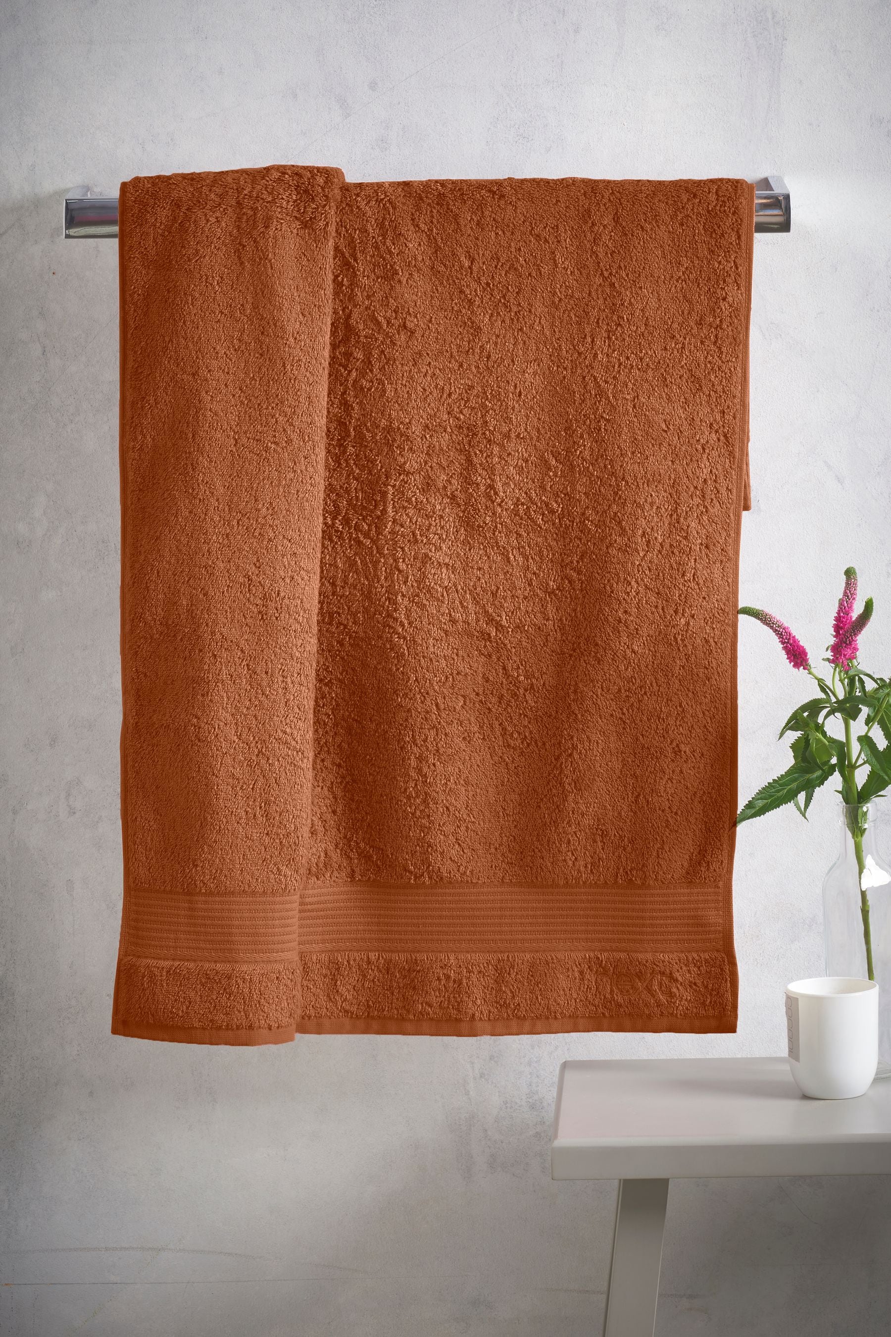 Orange Burnt Egyptian Cotton Towel