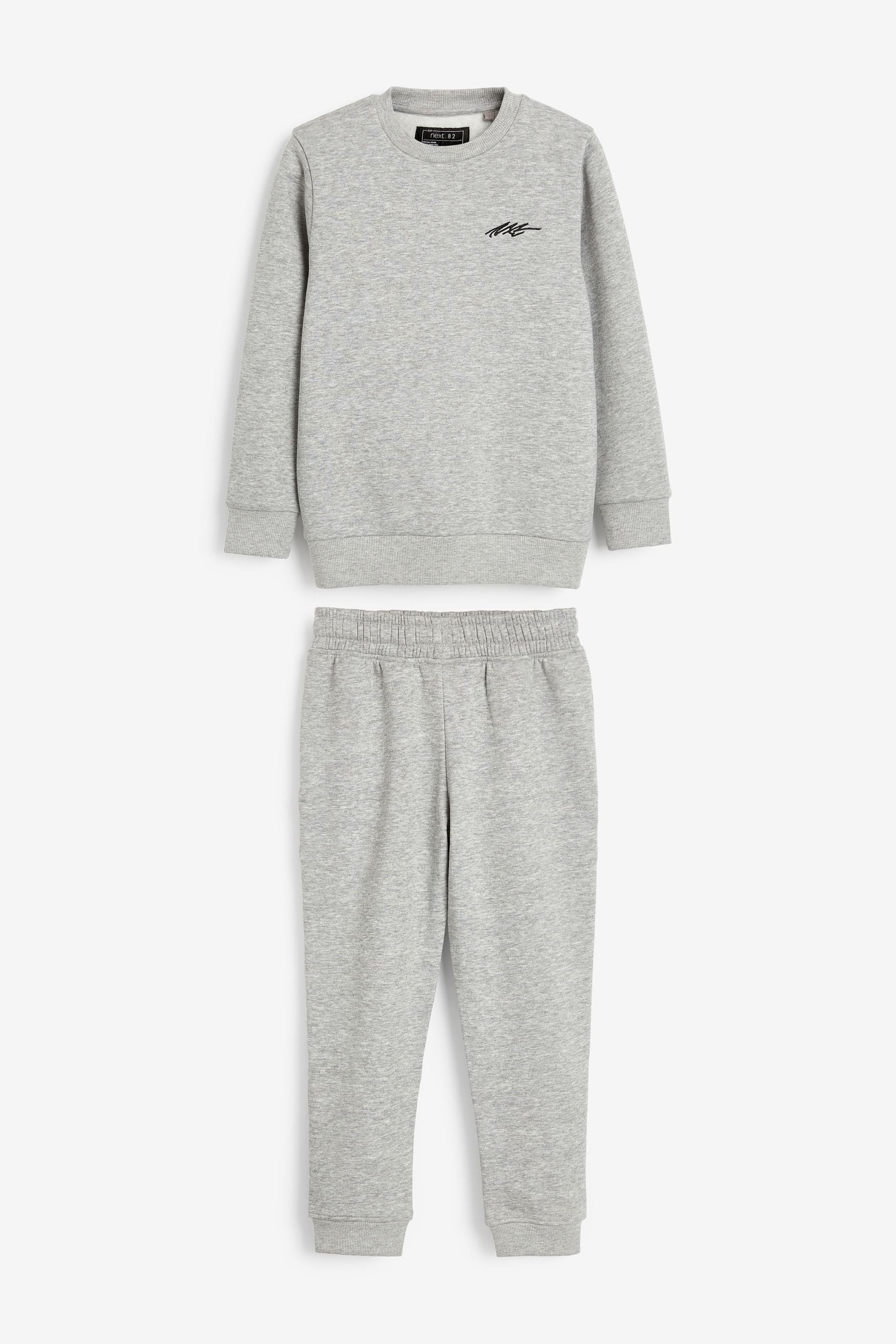 Grey Sweatshirt Set Heavyweight Plain (3-16yrs)