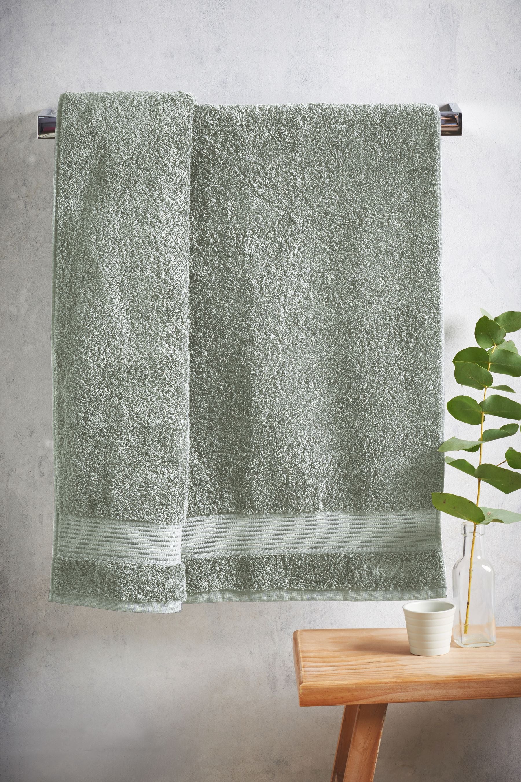 Green Sage Light Egyptian Cotton Towel