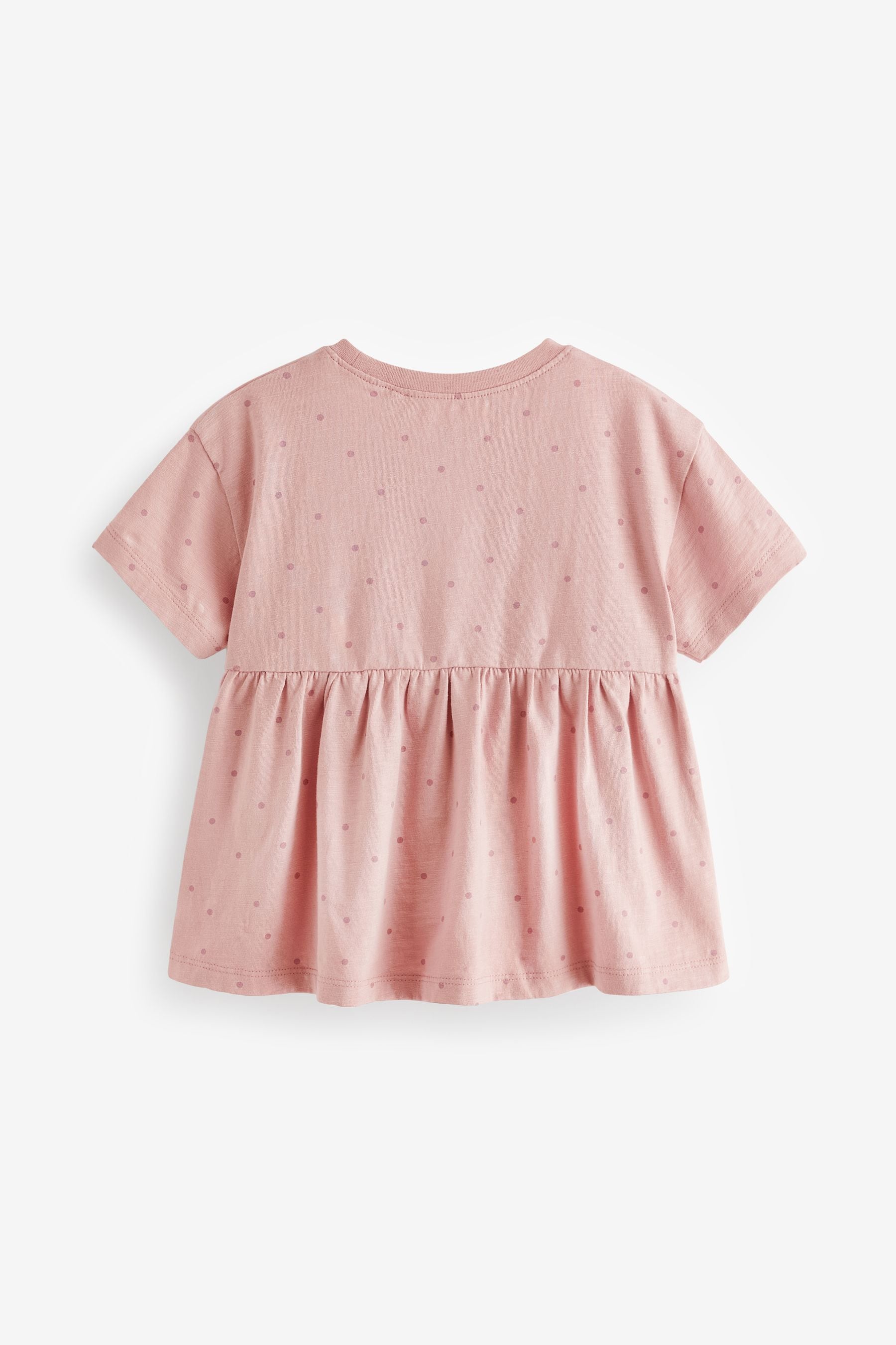 Pink Spot Short Sleeve Empire T-Shirt (3mths-7yrs)