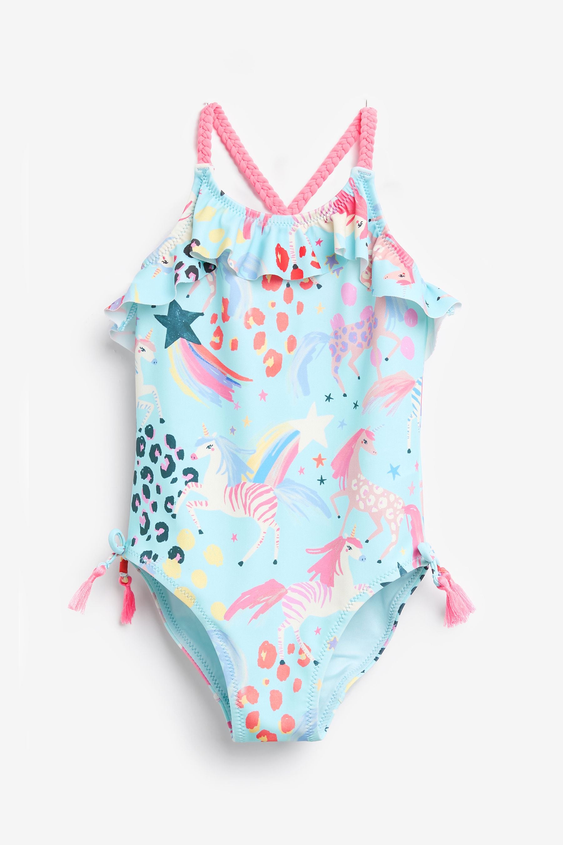 Aqua Blue Unicorn Swimsuit (3mths-12yrs)