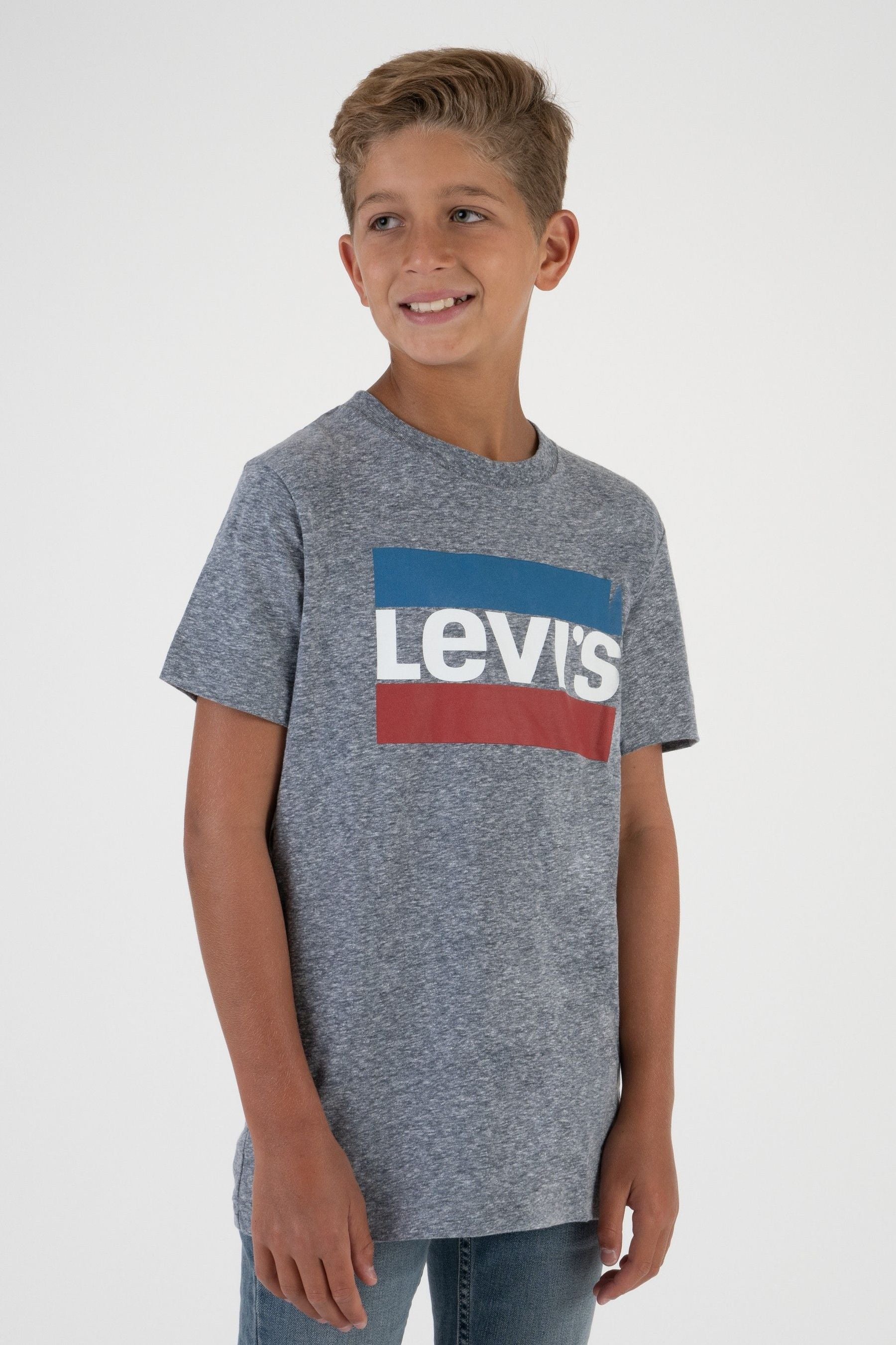 Grey Levi's® Sports Logo T-Shirt