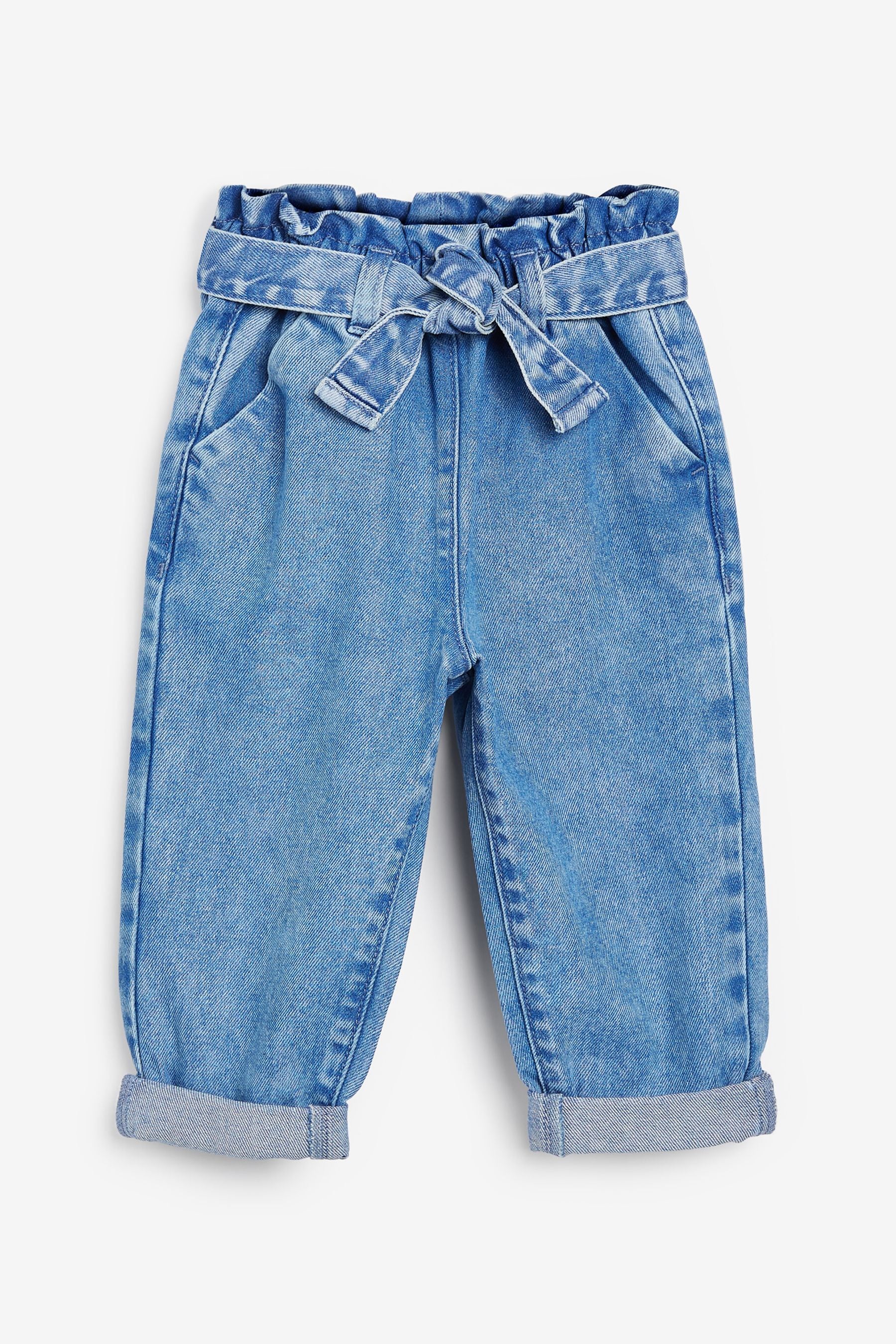 Denim Bright Blue Pull-On Tie Belt Jeans (3mths-7yrs)