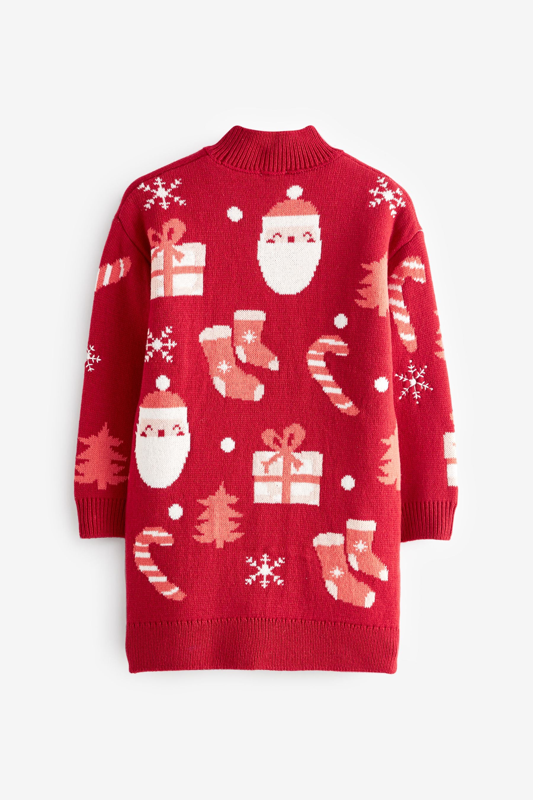 Red Christmas Jumper Dress (3-16yrs)