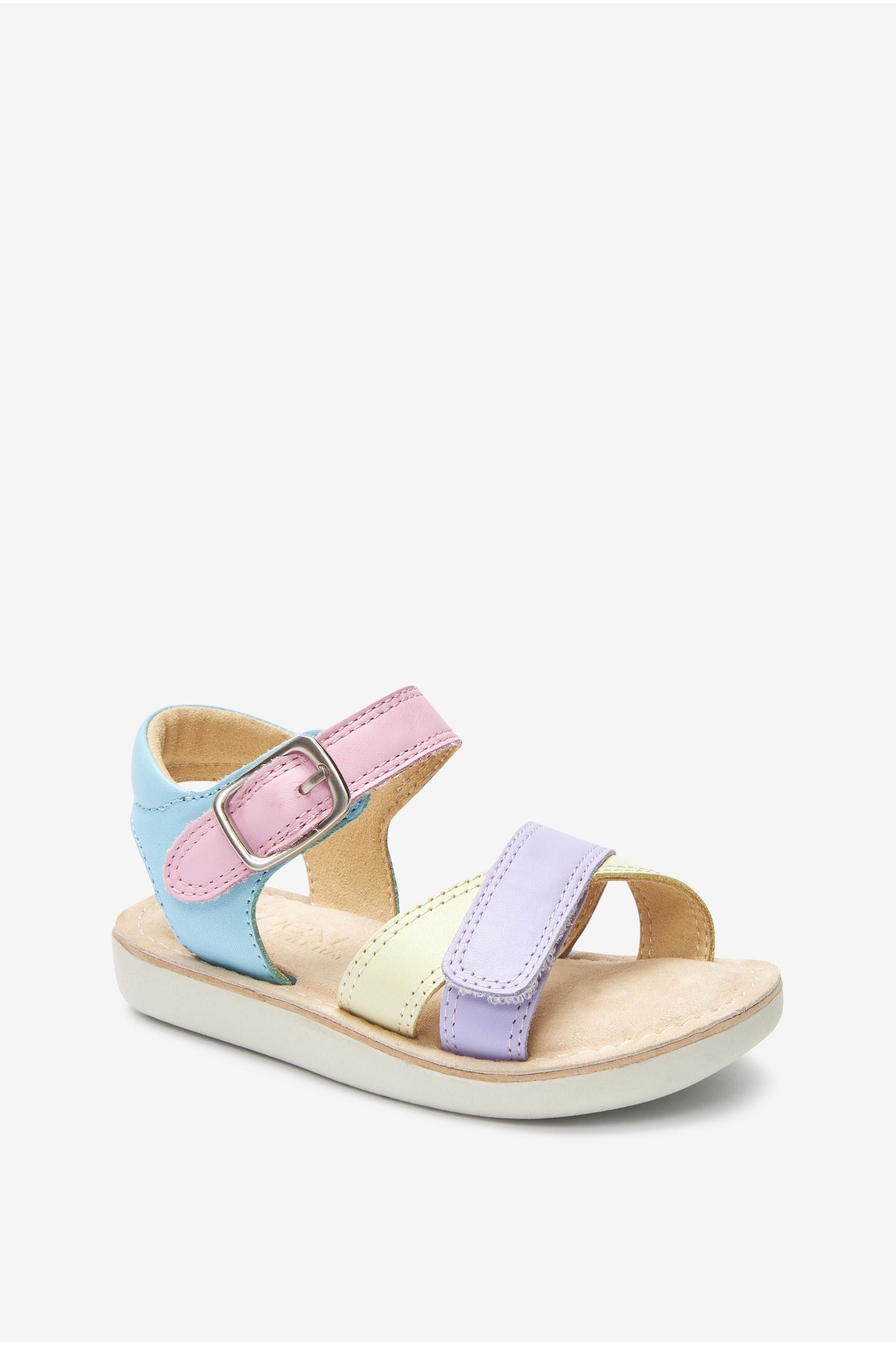 Pastel Leather Little Luxe Sandals