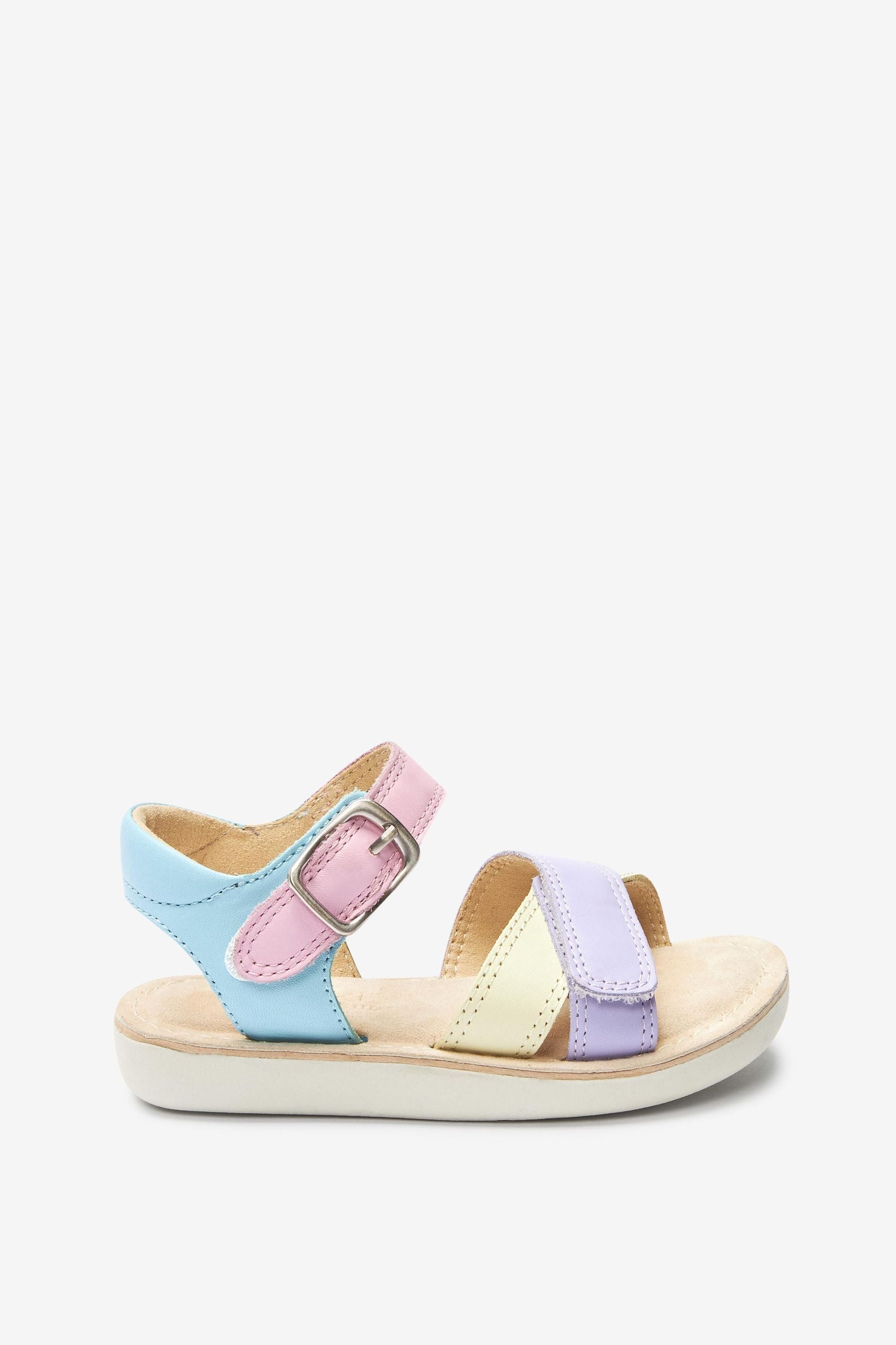 Pastel Leather Little Luxe Sandals