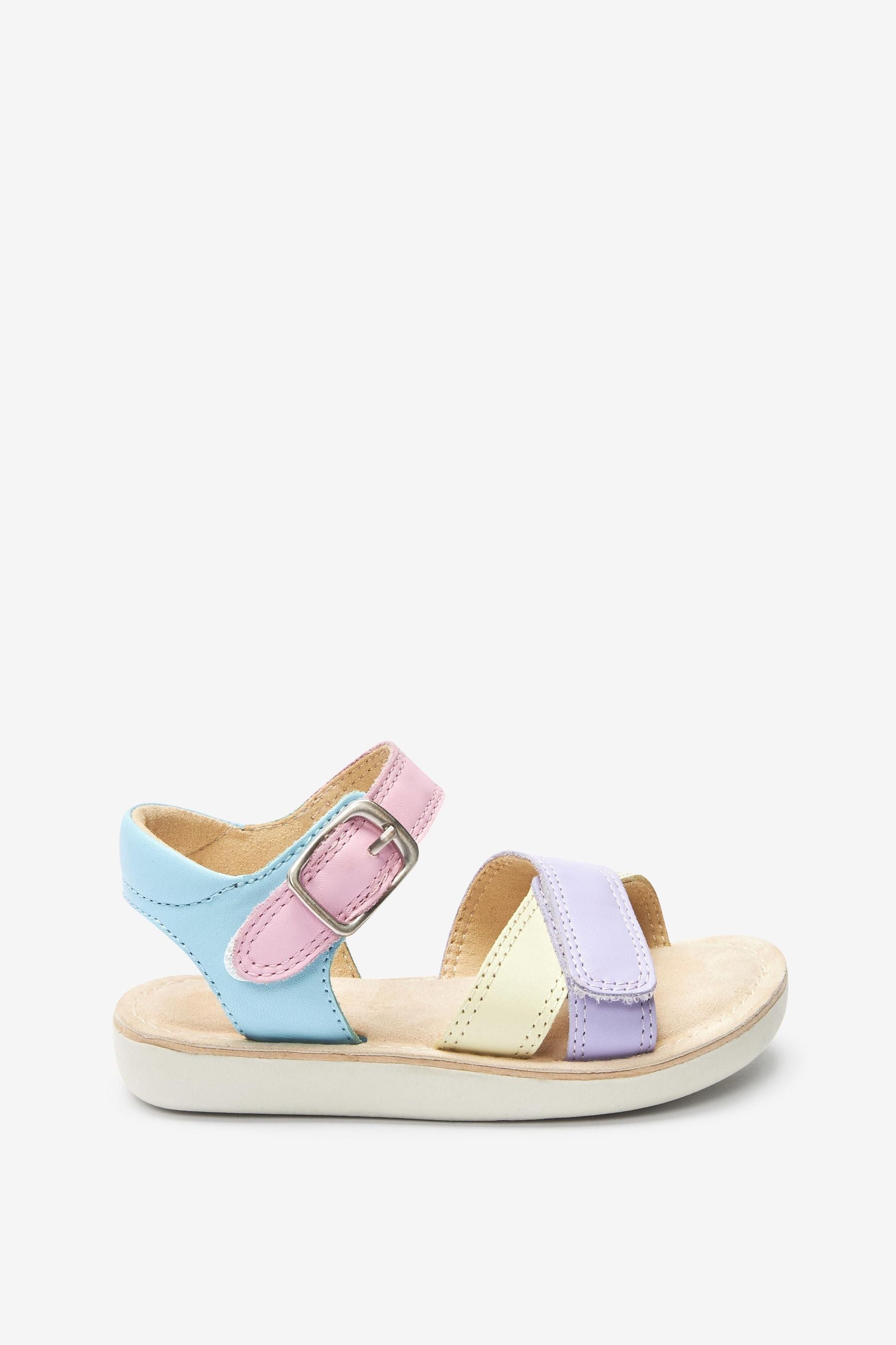 Pastel Leather Little Luxe Sandals
