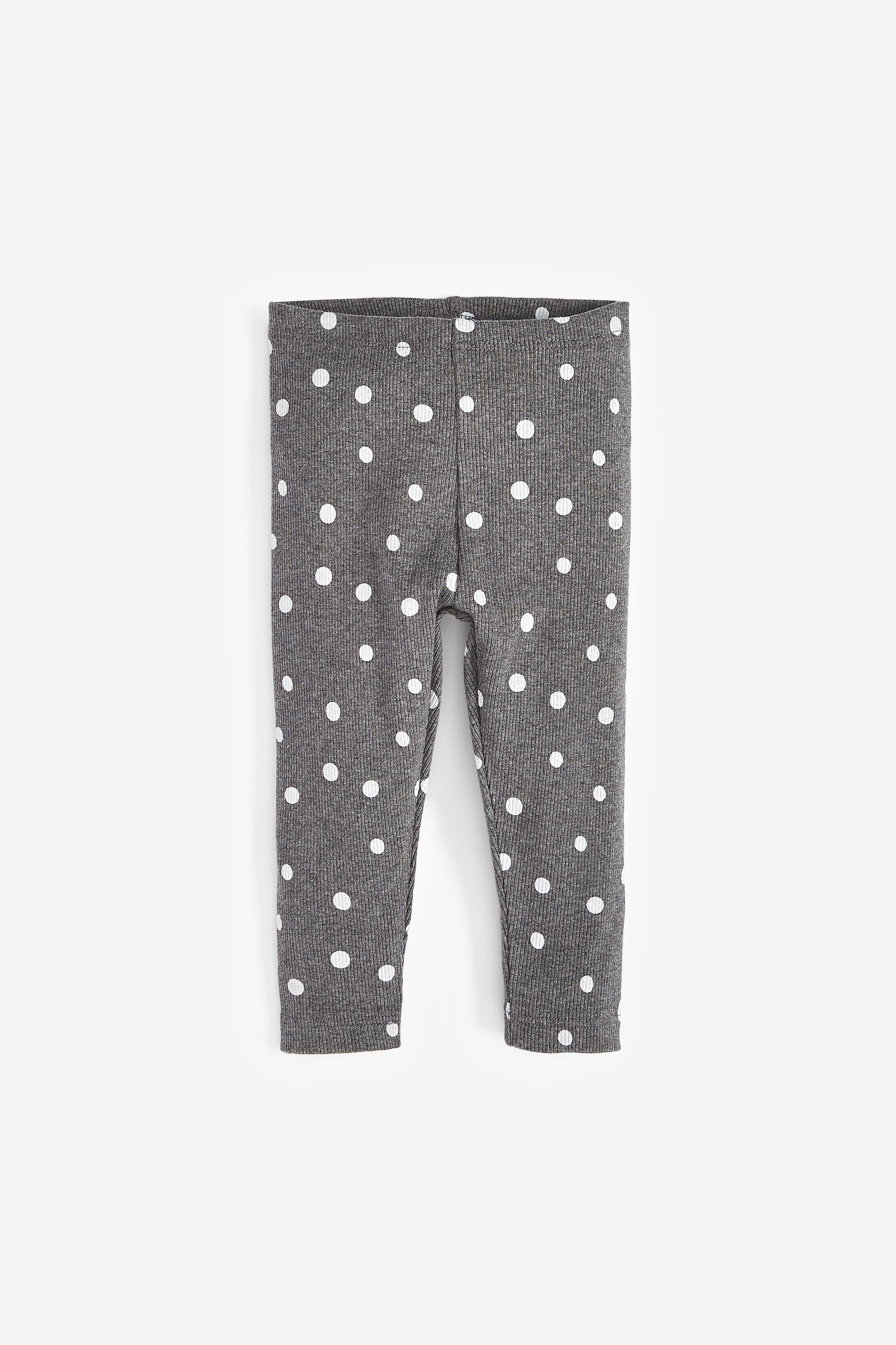 Grey Spot Baby Top And Legging Set