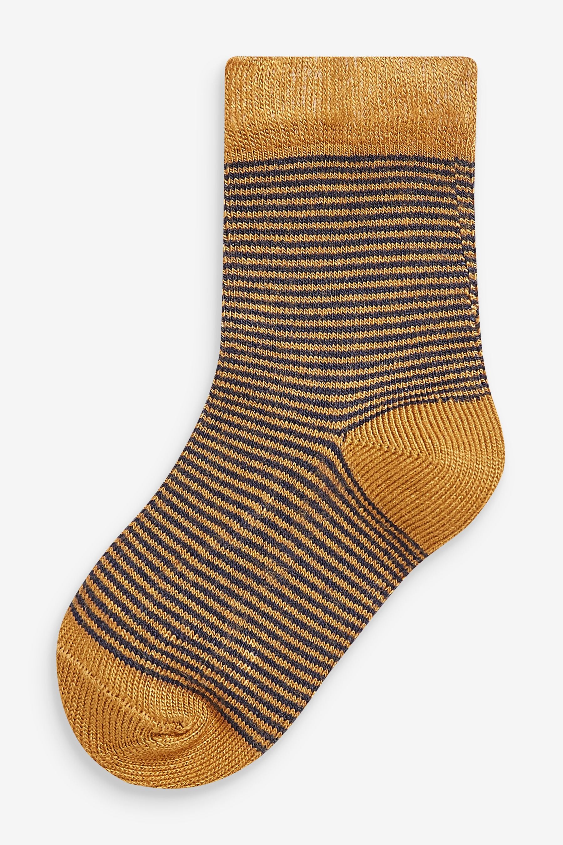 Muted Stripe 7 Pack Bamboo Rich Socks