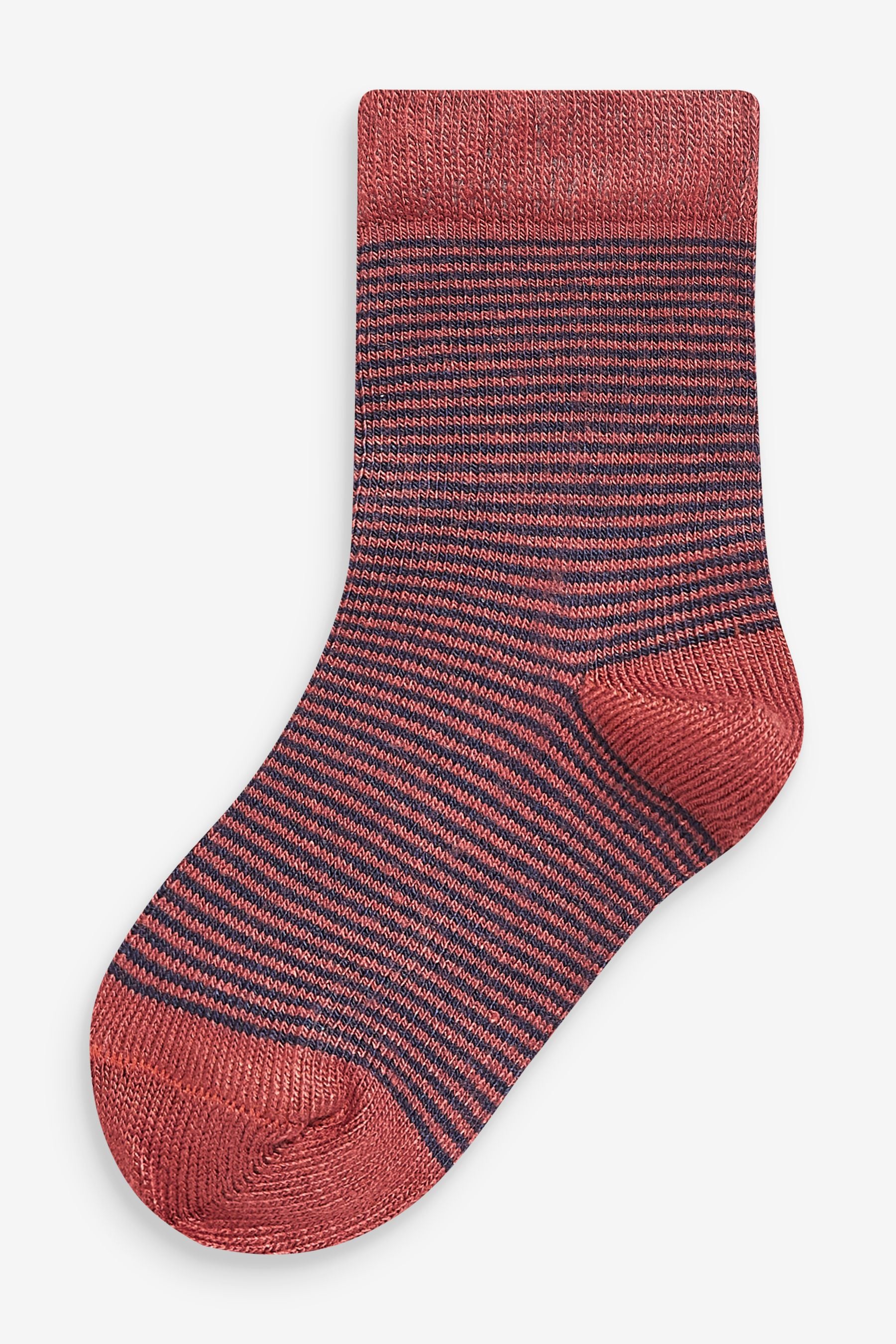 Muted Stripe 7 Pack Bamboo Rich Socks