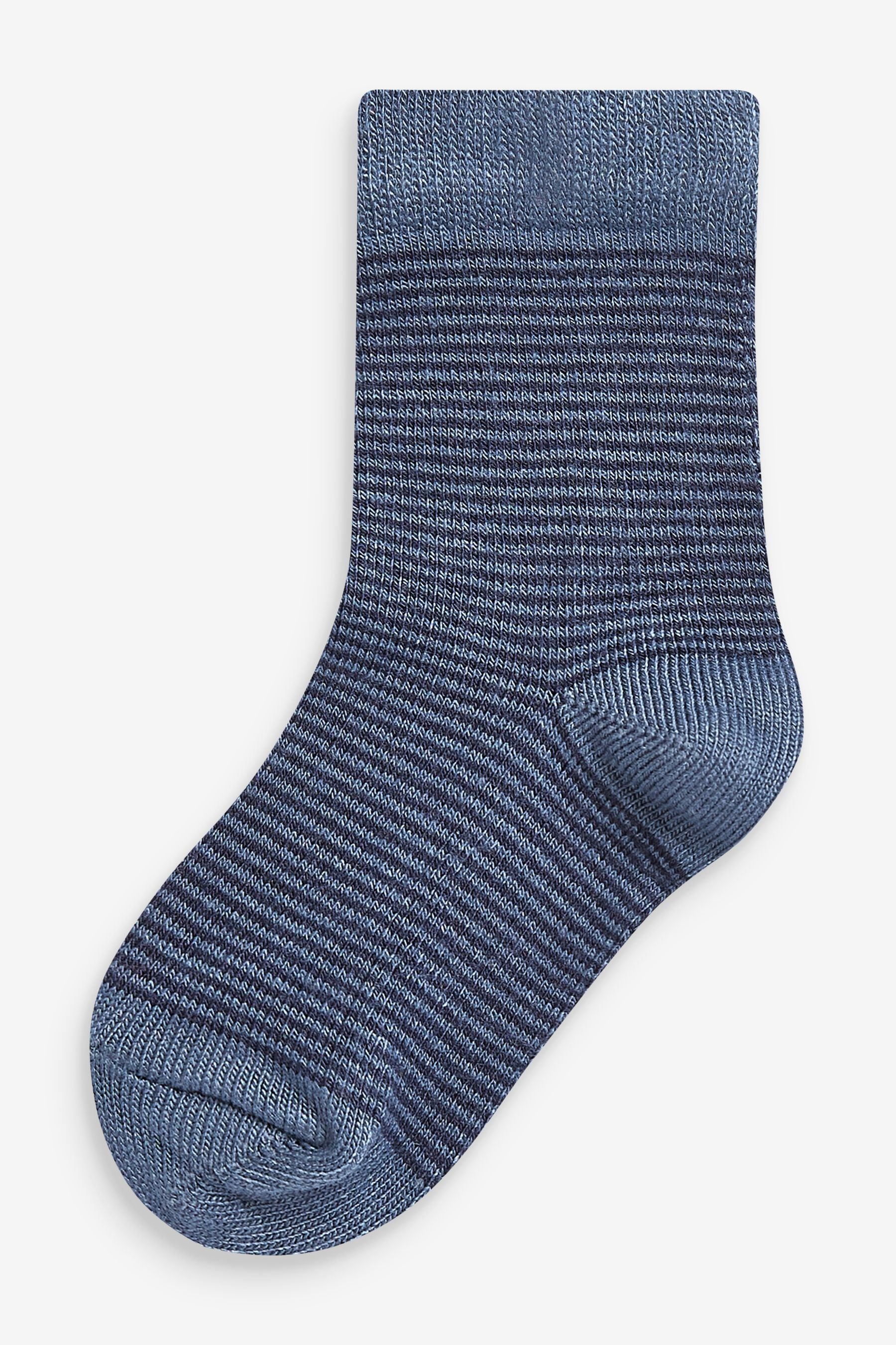 Muted Stripe 7 Pack Bamboo Rich Socks