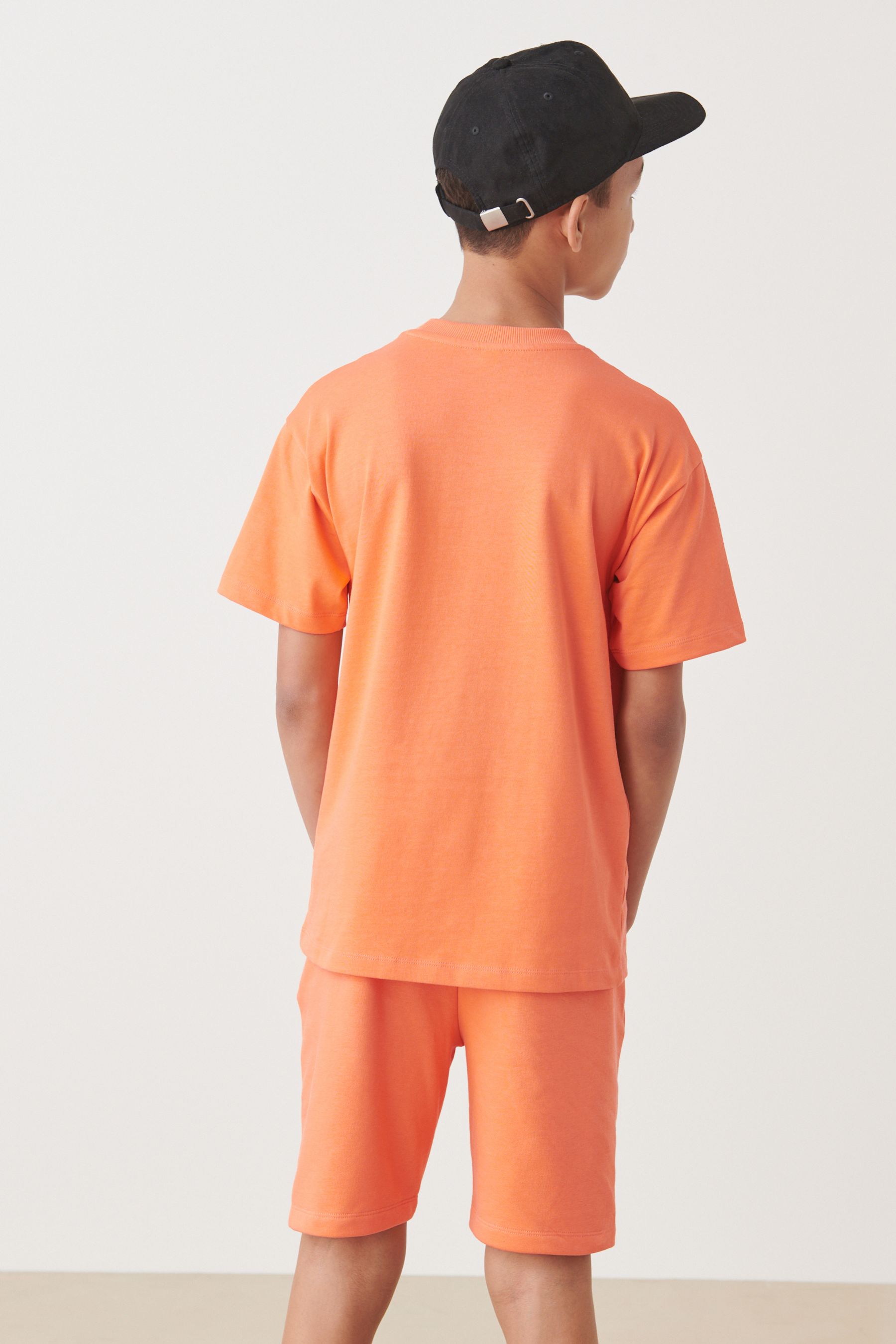 Bright Orange T-Shirt & Short Set (3-16yrs)