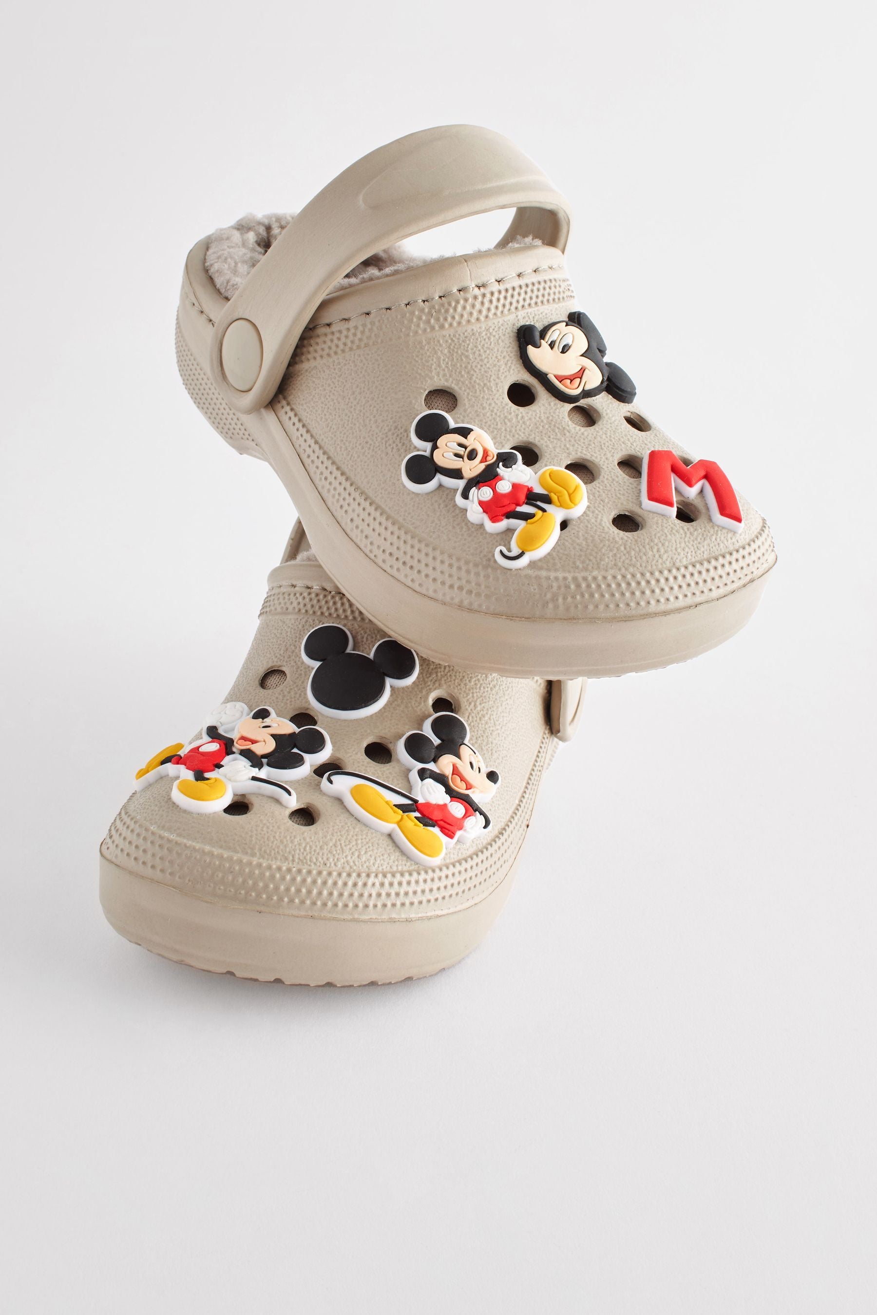 Mickey Mouse Stone Natural Slipper Clogs