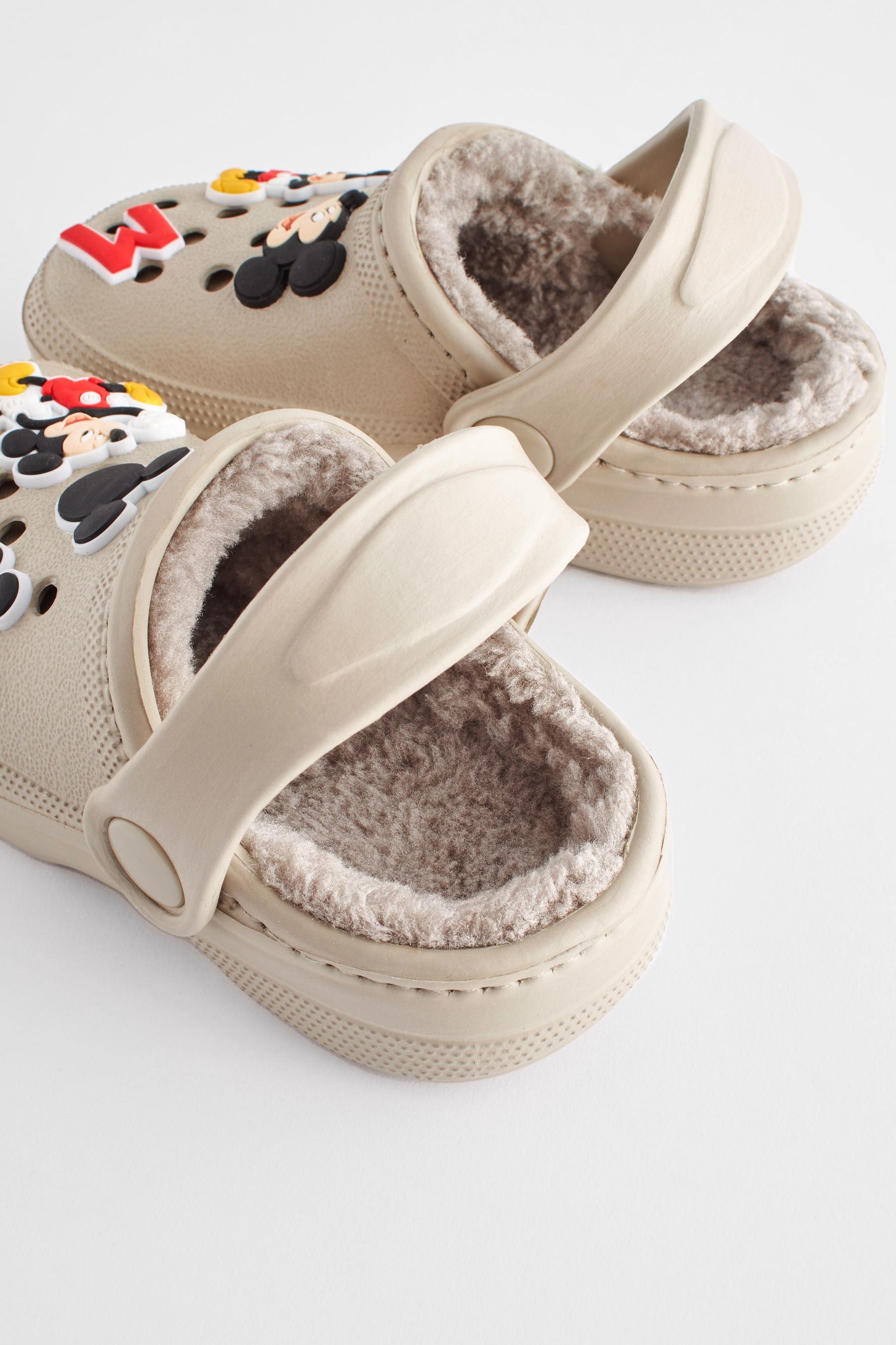 Mickey Mouse Stone Natural Slipper Clogs