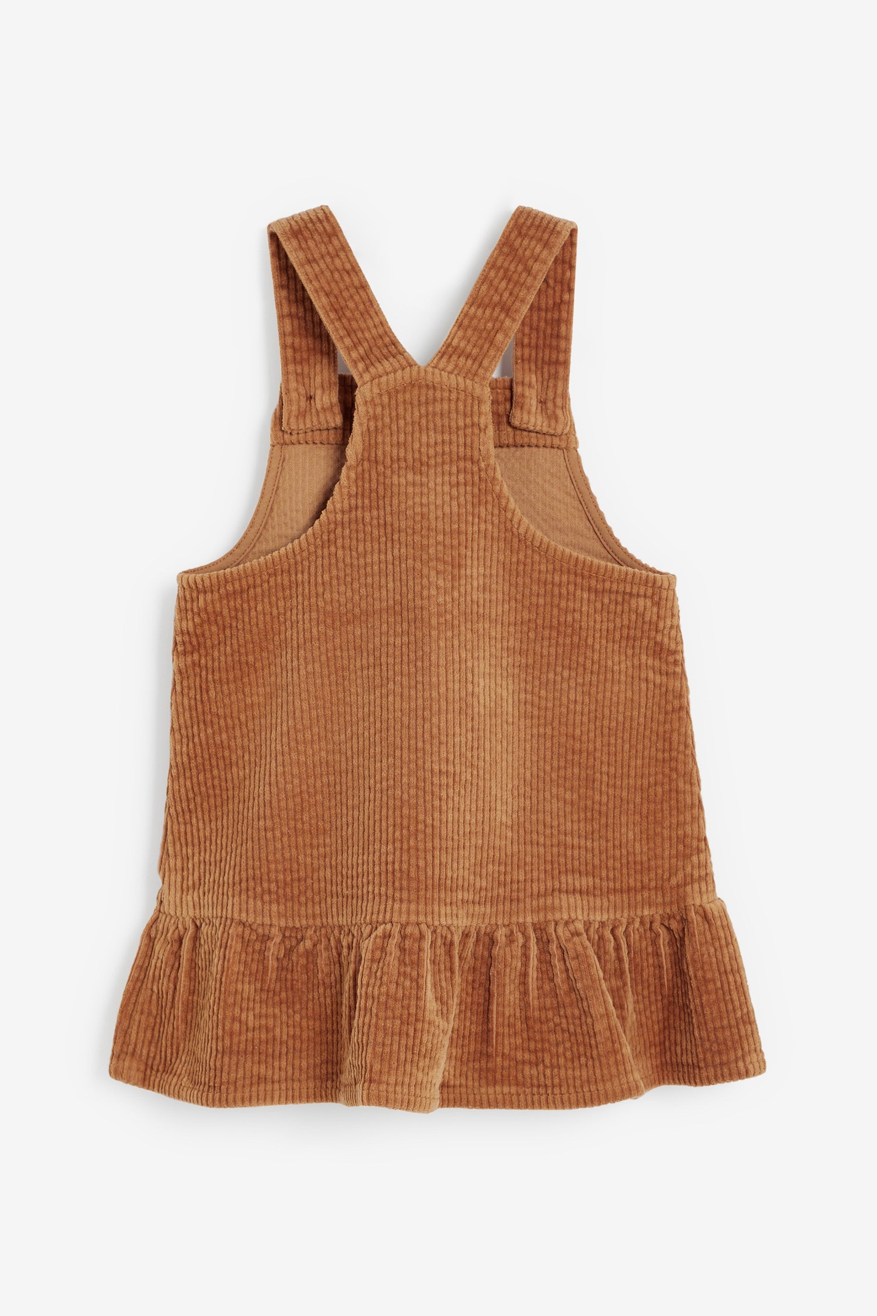 Tan Frill Cord Pinafore (3mths-7yrs)