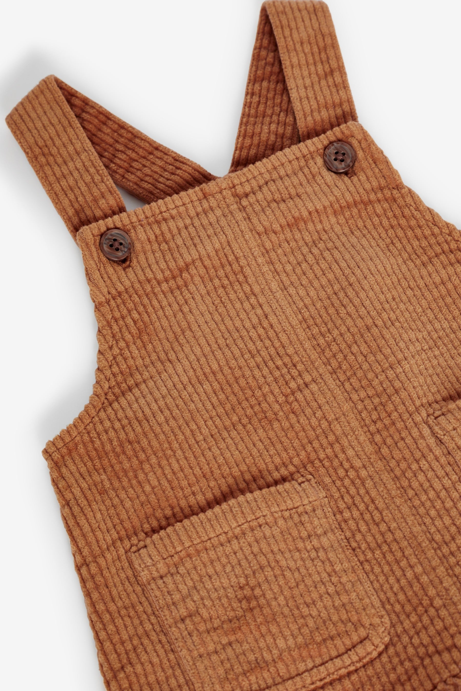 Tan Frill Cord Pinafore (3mths-7yrs)